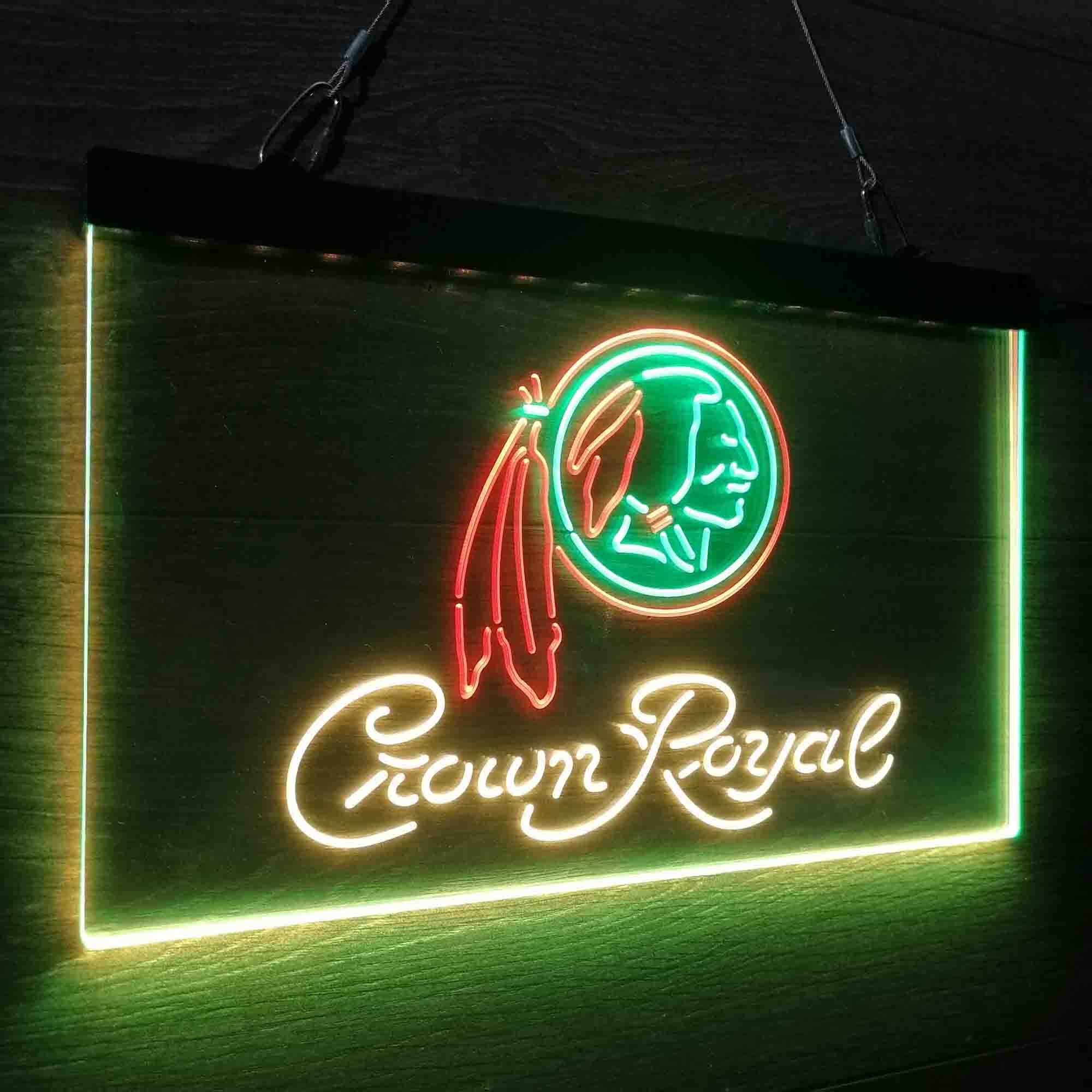 Crown Royal Bar Washington Neon LED Sign 3 Colors