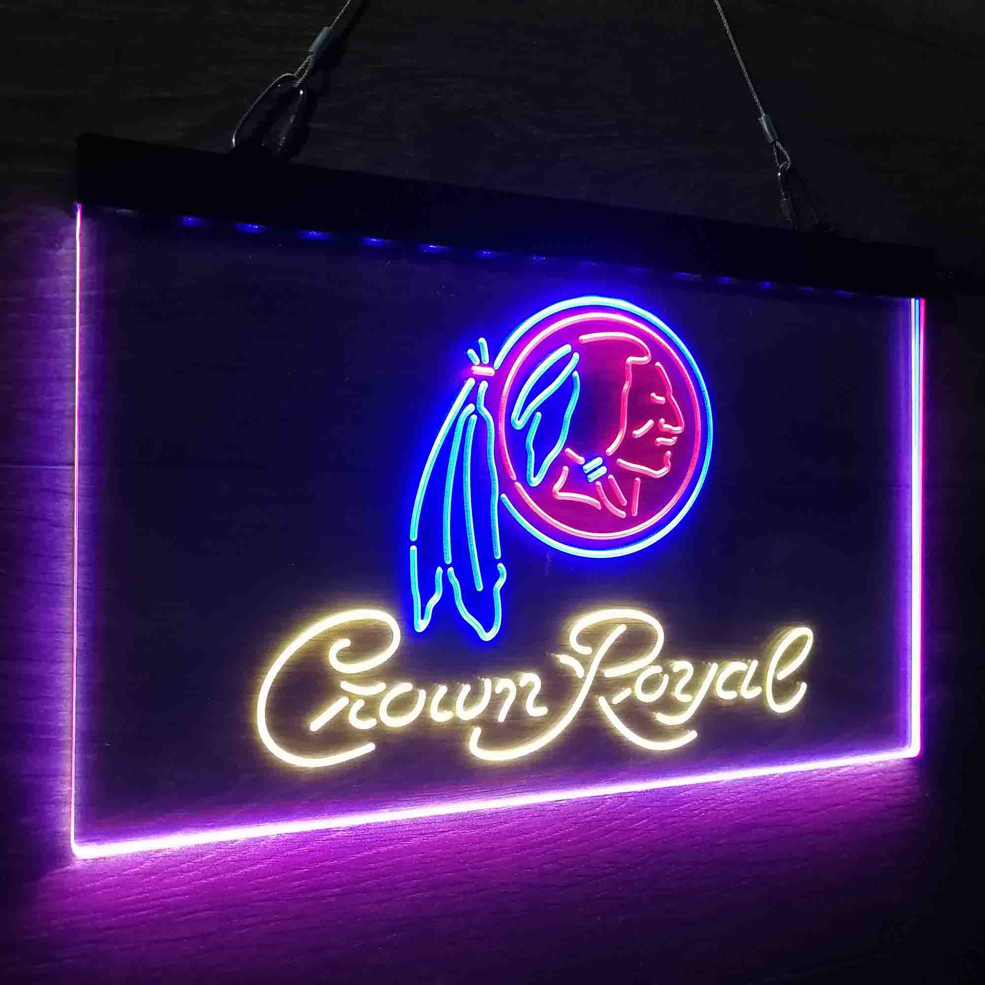 Crown Royal Bar Washington Neon LED Sign 3 Colors