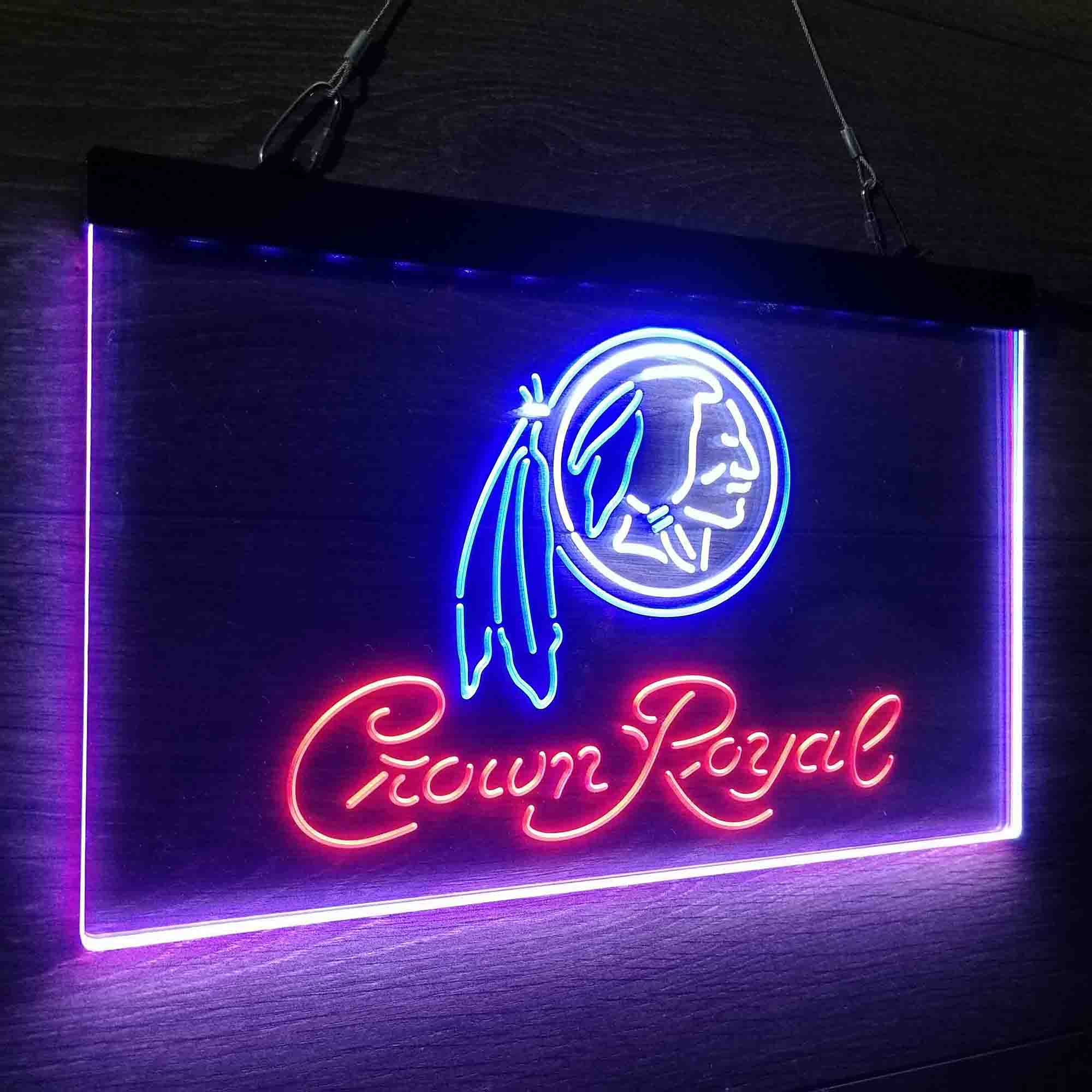 Crown Royal Bar Washington Neon LED Sign 3 Colors