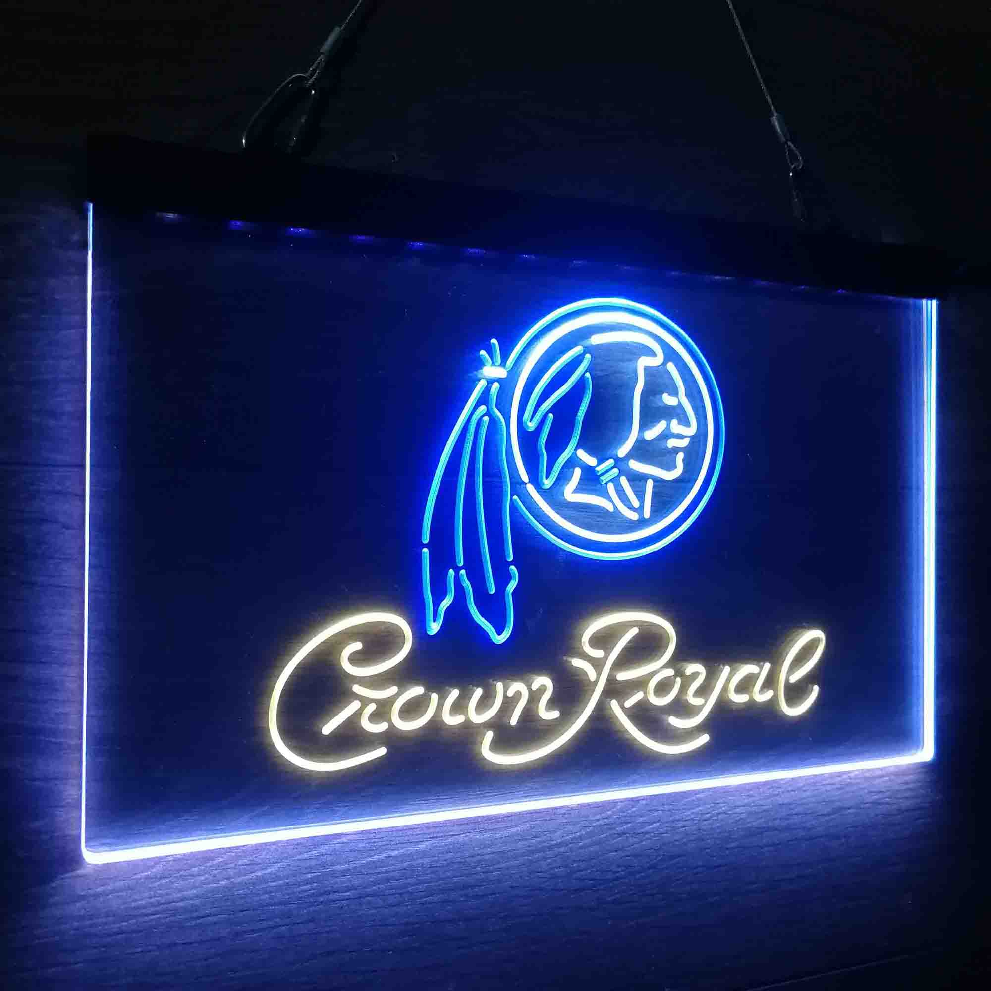 Crown Royal Bar Washington Neon LED Sign 3 Colors