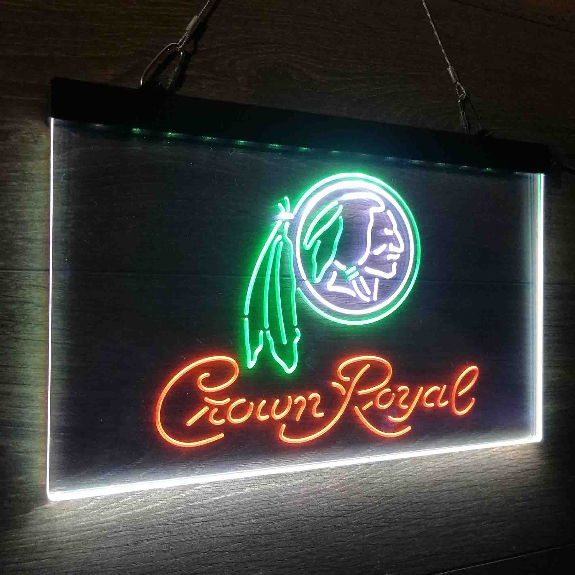 Crown Royal Bar Washington Neon LED Sign 3 Colors