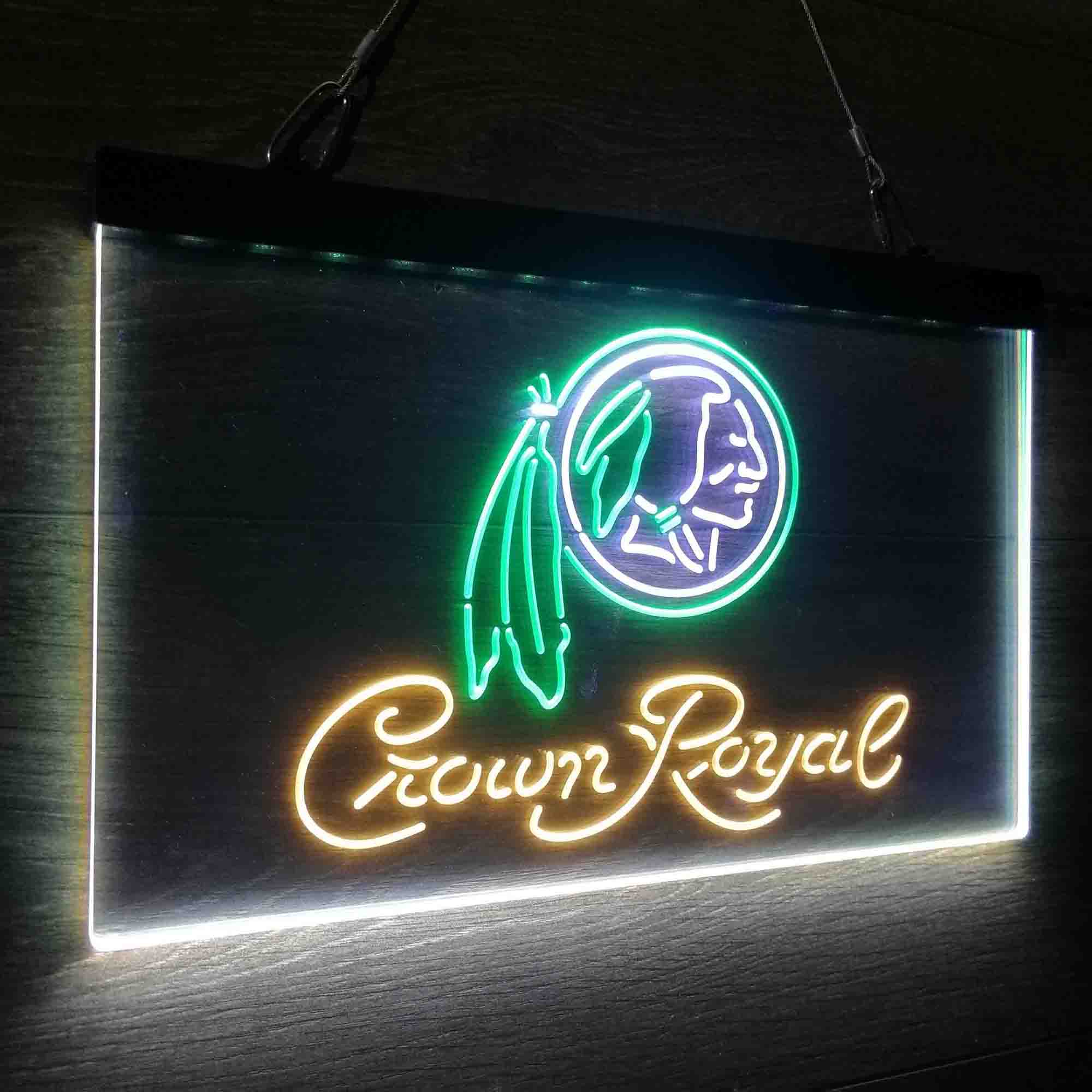 Crown Royal Bar Washington Neon LED Sign 3 Colors