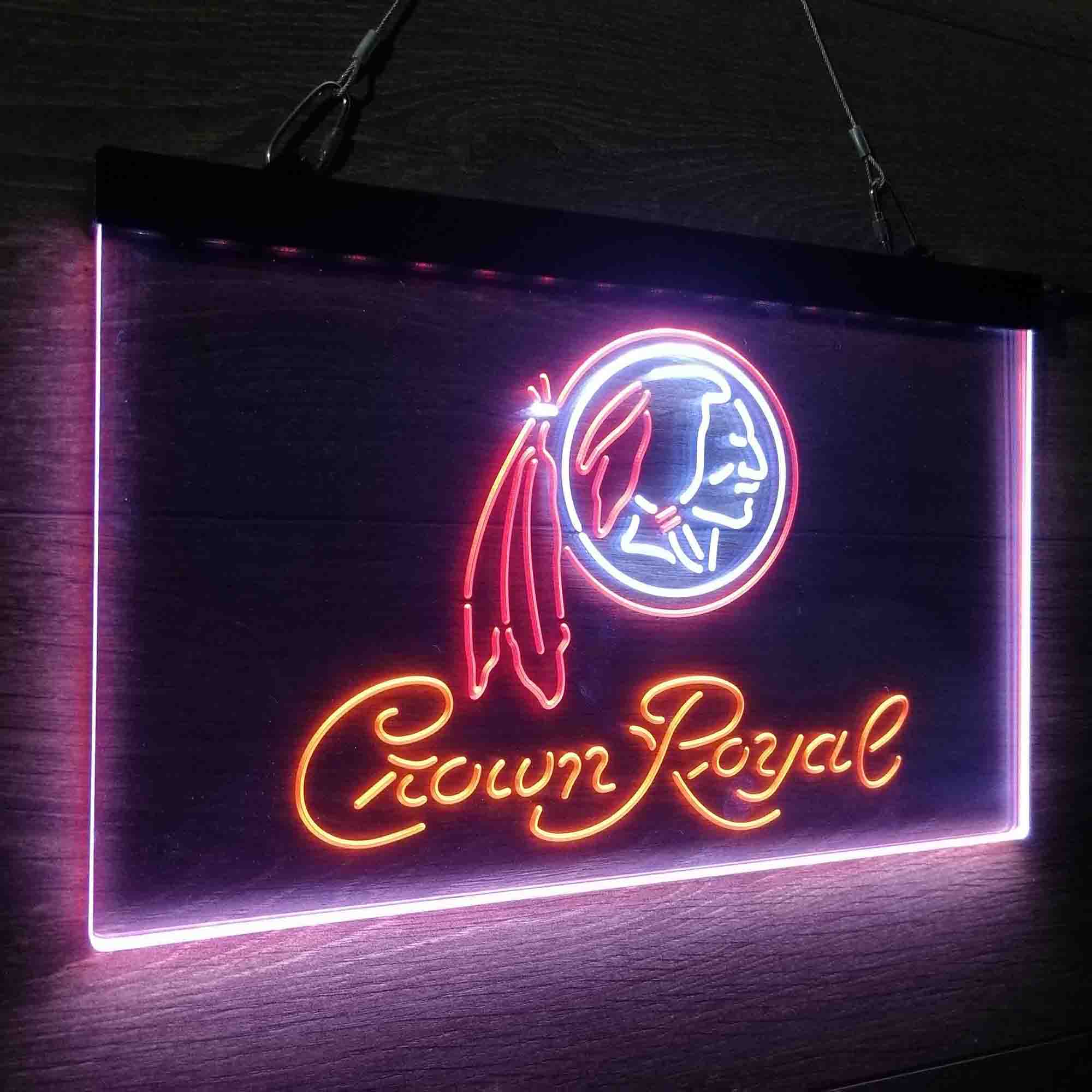 Crown Royal Bar Washington Neon LED Sign 3 Colors