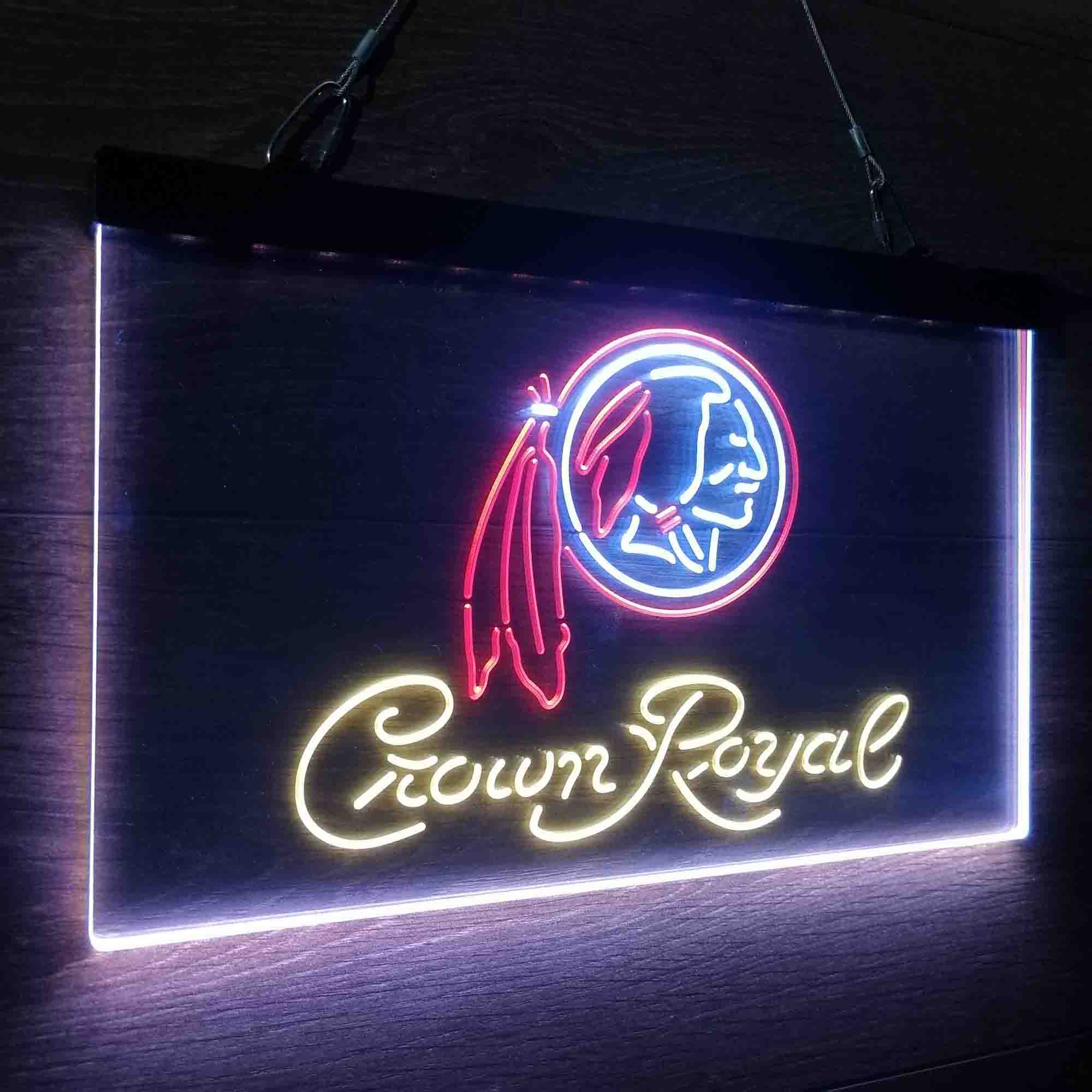 Crown Royal Bar Washington Neon LED Sign 3 Colors