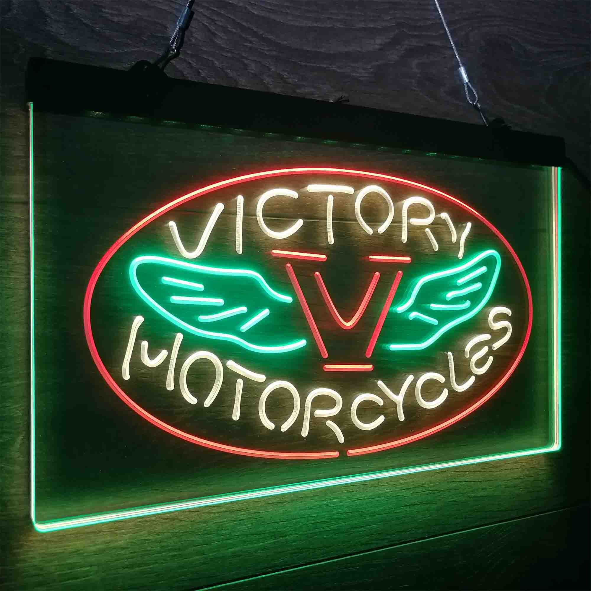 Victory Motorcycles Club Neon LED Sign 3 Colors