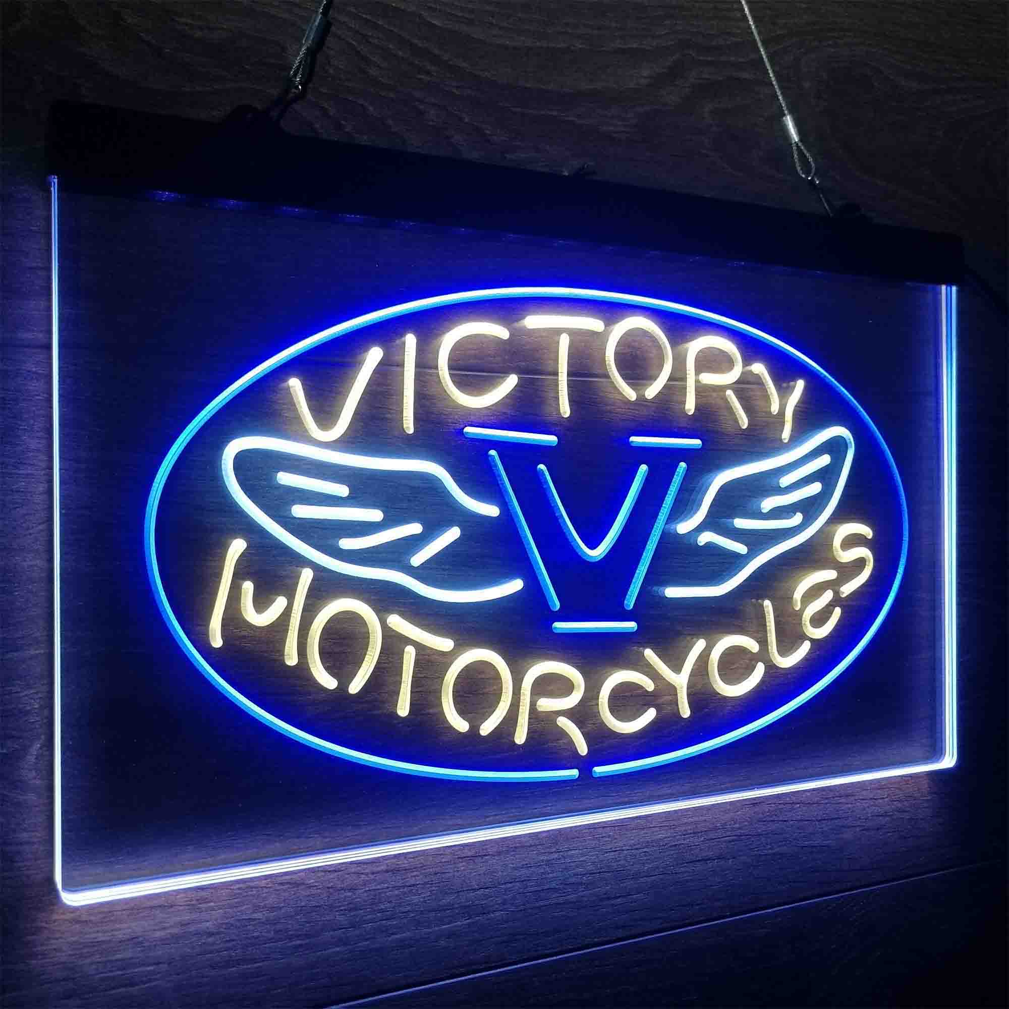 Victory Motorcycles Club Neon LED Sign 3 Colors