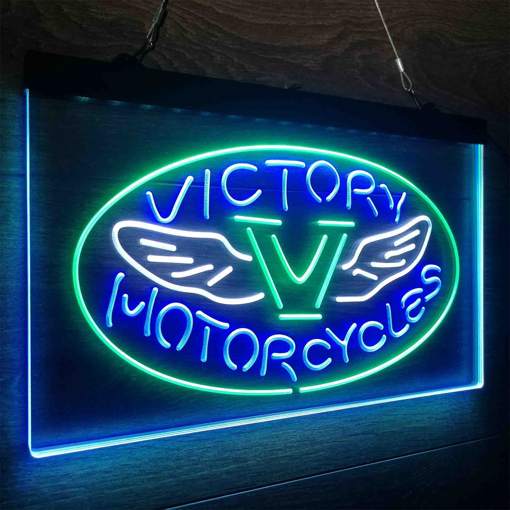 Victory Motorcycles Club Neon LED Sign 3 Colors