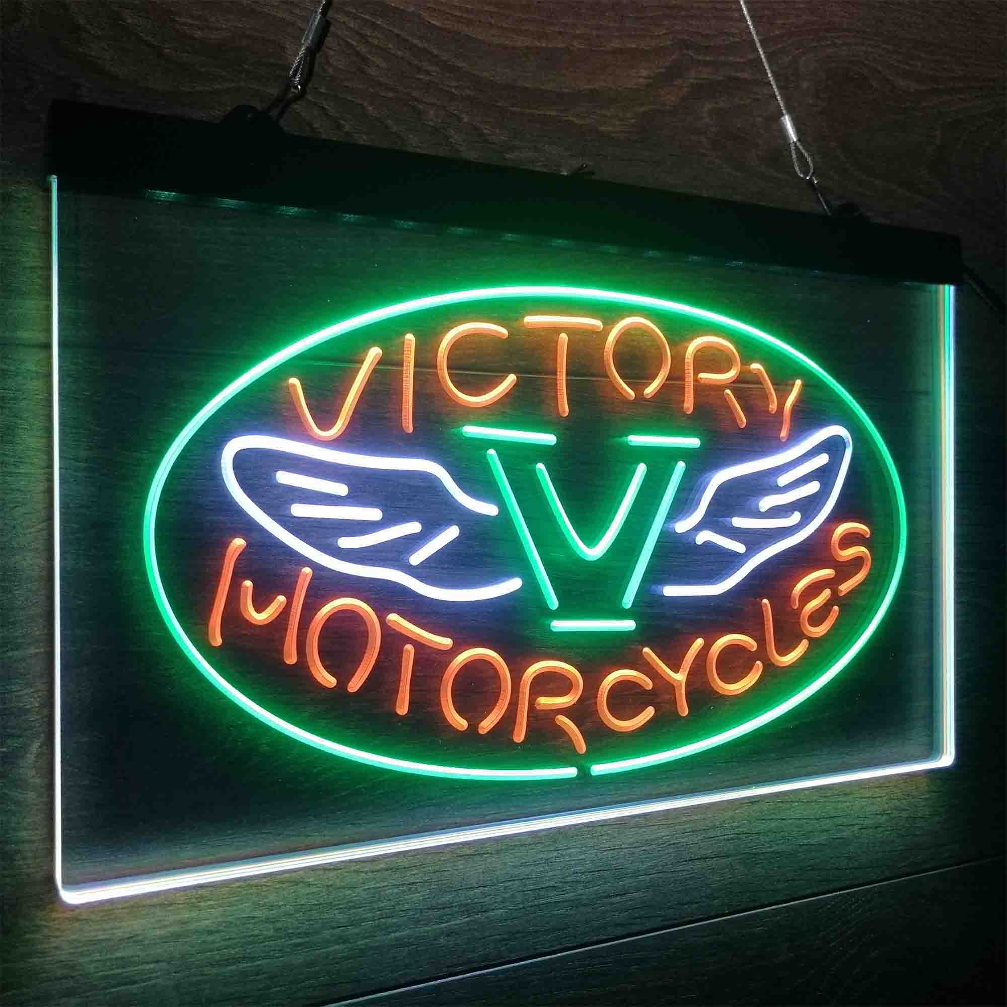 Victory Motorcycles Club Neon LED Sign 3 Colors