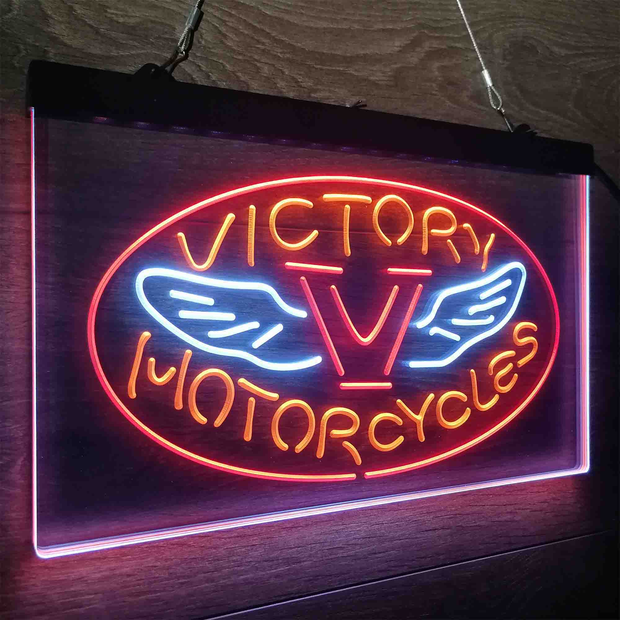 Victory Motorcycles Club Neon LED Sign 3 Colors