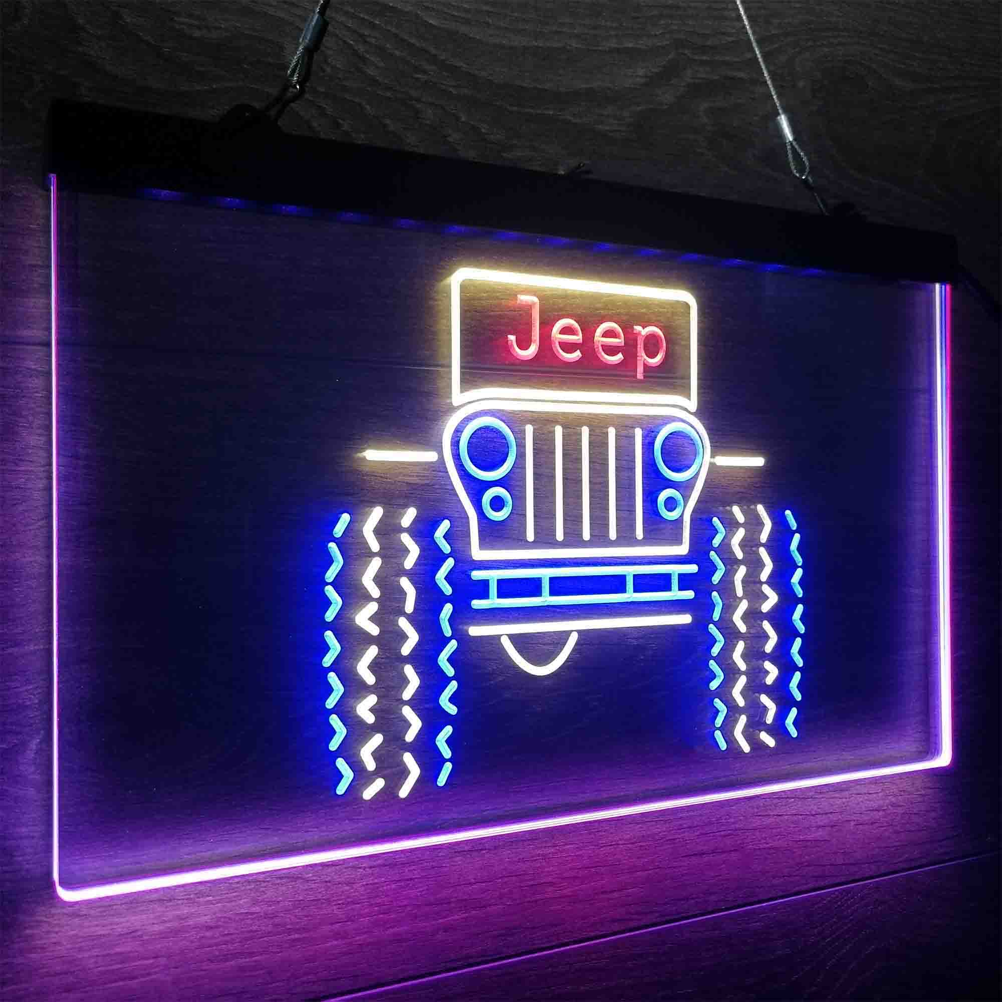 Only in a Jeep Truck Garage Neon LED Sign 3 Colors
