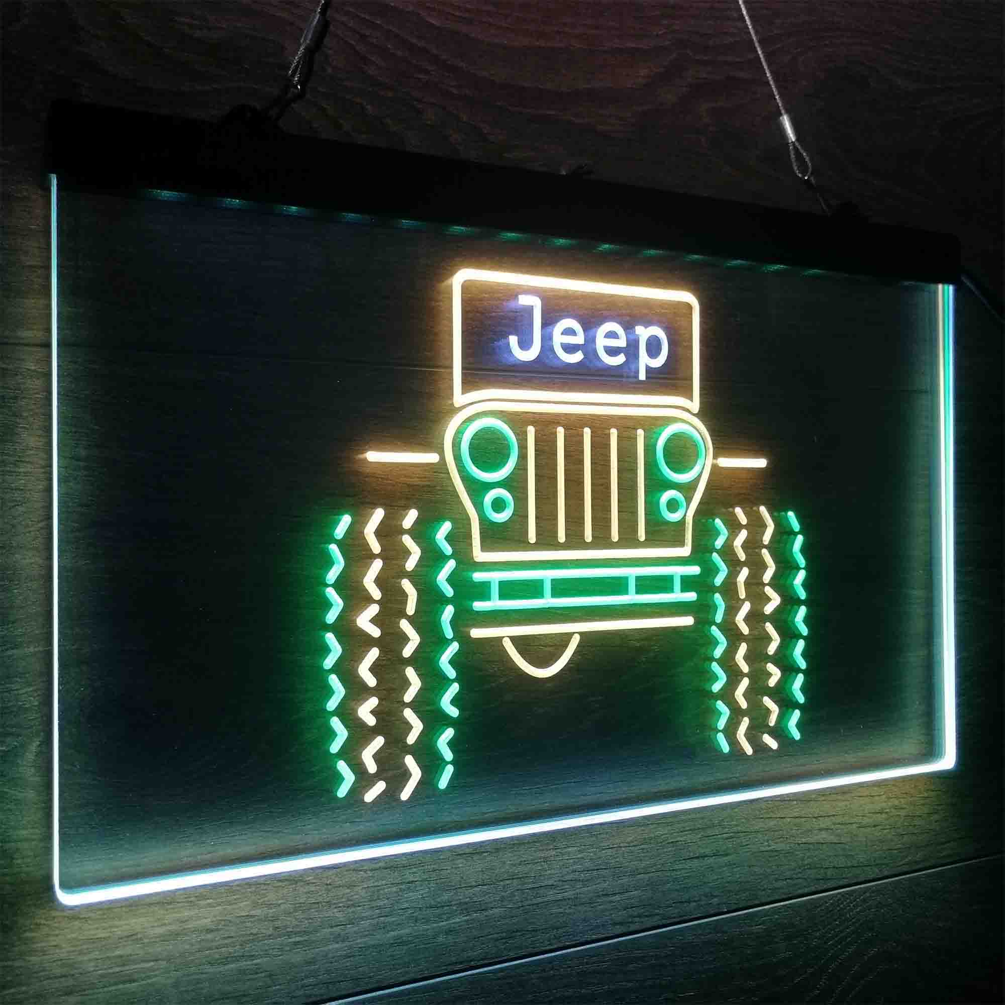 Only in a Jeep Truck Garage Neon LED Sign 3 Colors