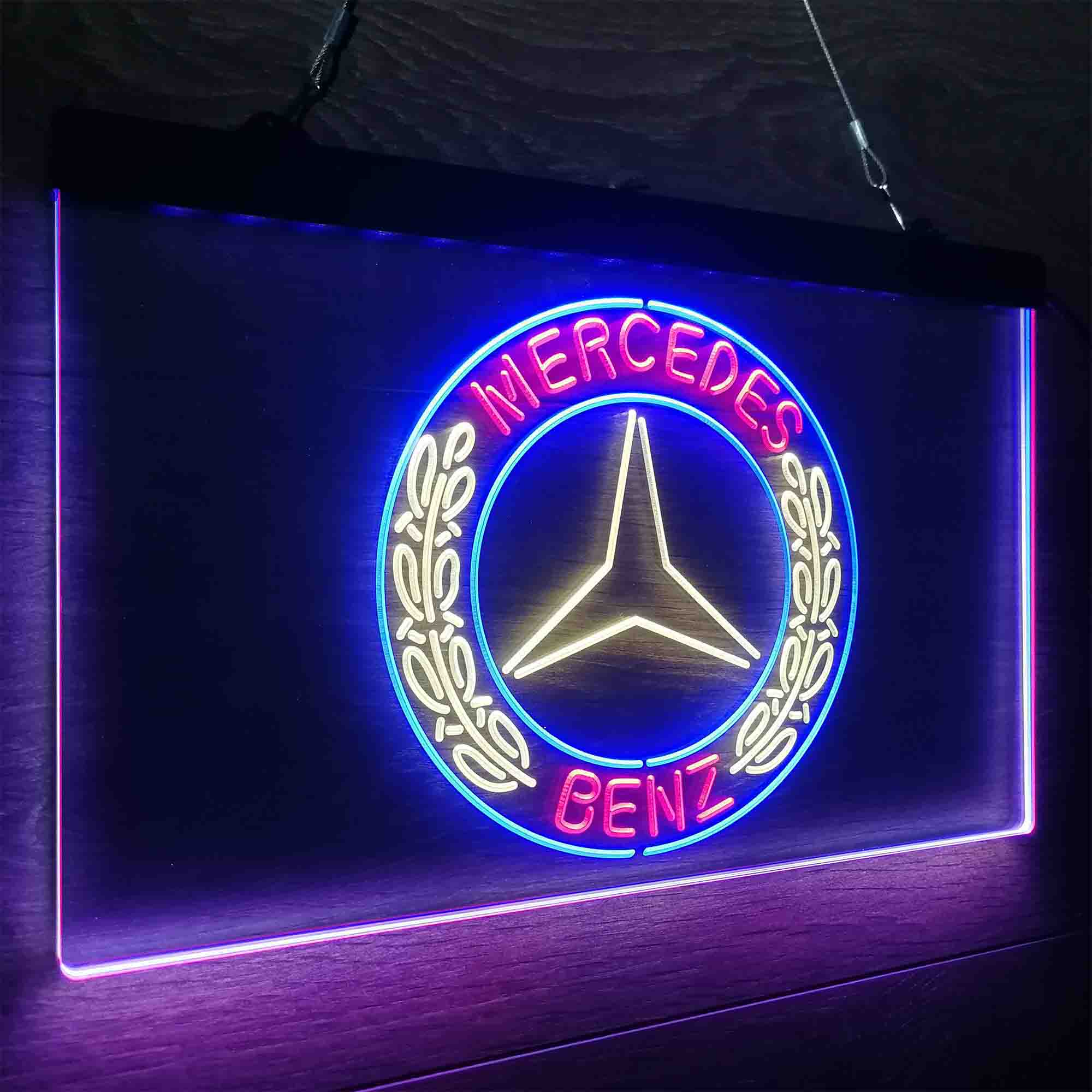 Mercedes Benz Neon LED Sign 3 Colors