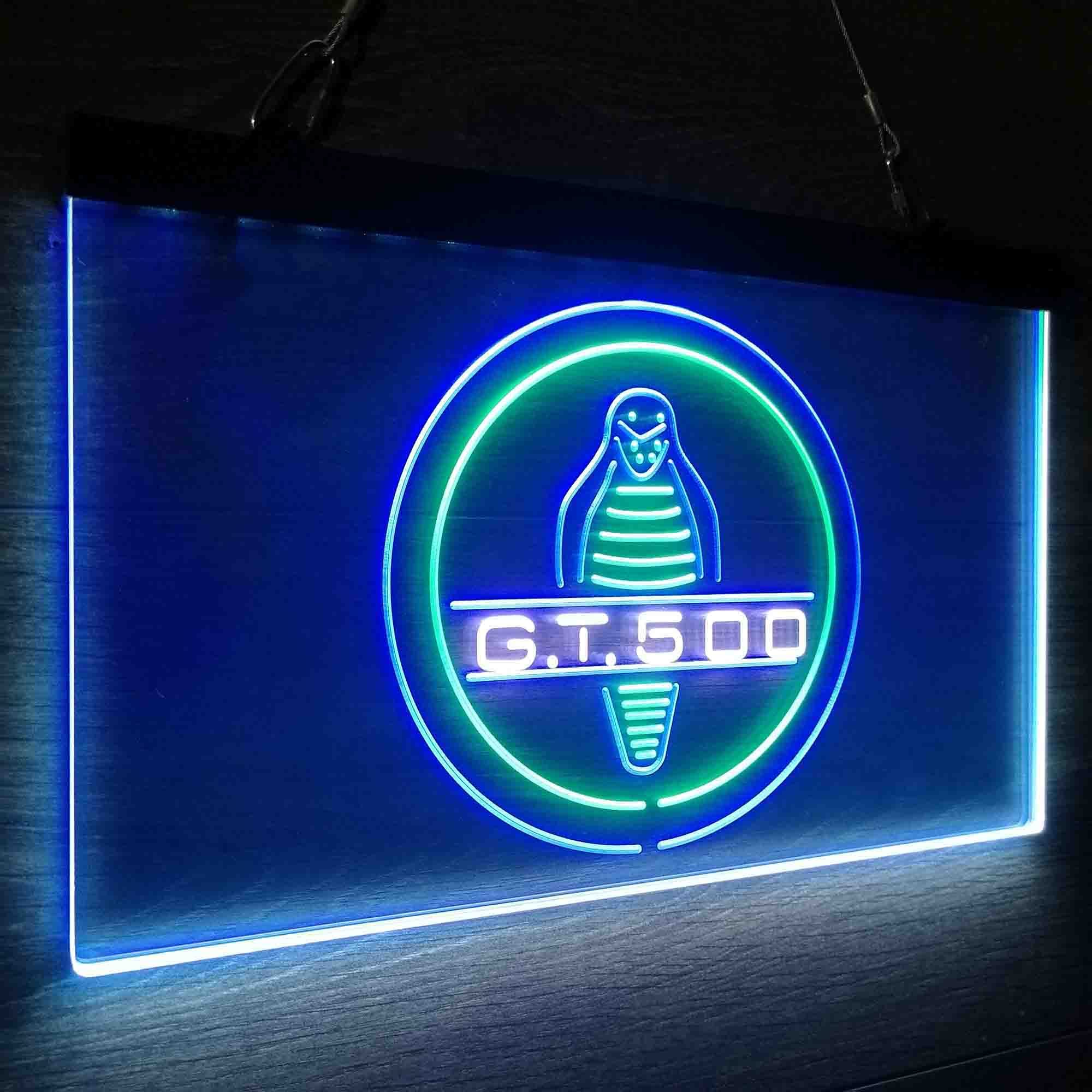 Ford Mustang Shelby Cobra GT 500 Neon LED Sign 3 Colors