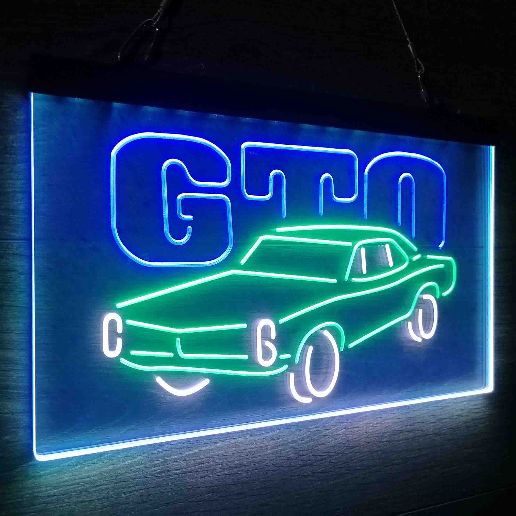 GM American Auto Pontiac GTO Neon LED Sign 3 Colors
