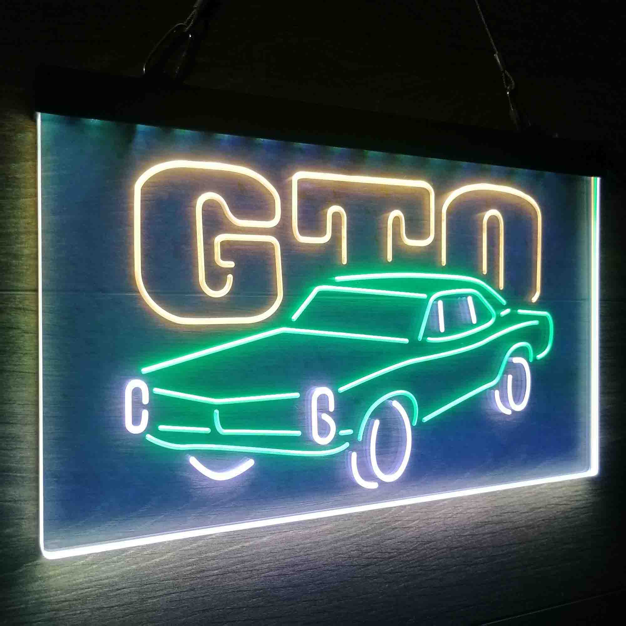 GM American Auto Pontiac GTO Neon LED Sign 3 Colors