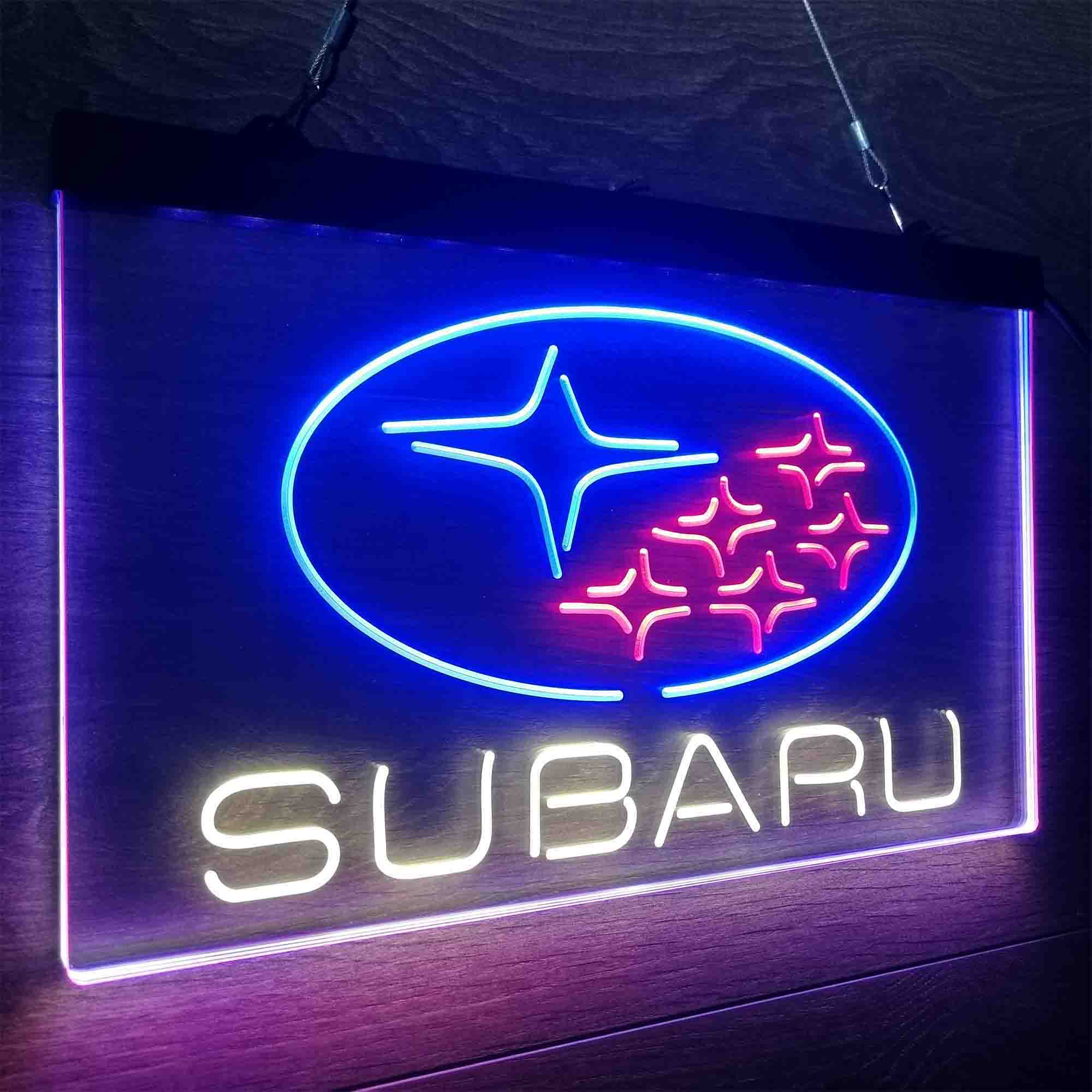 Subaru Car Neon LED Sign 3 Colors