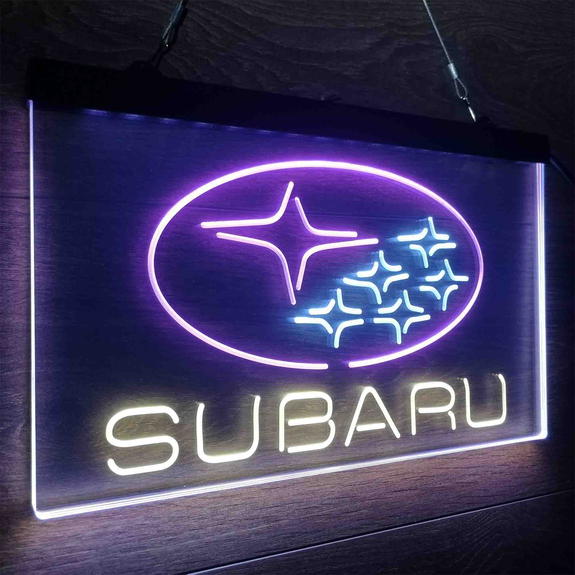 Subaru Car Neon LED Sign 3 Colors