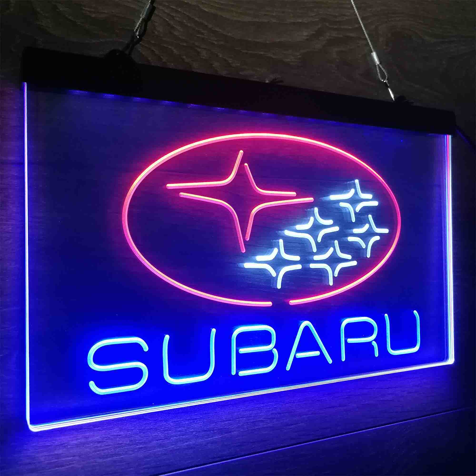 Subaru Car Neon LED Sign 3 Colors