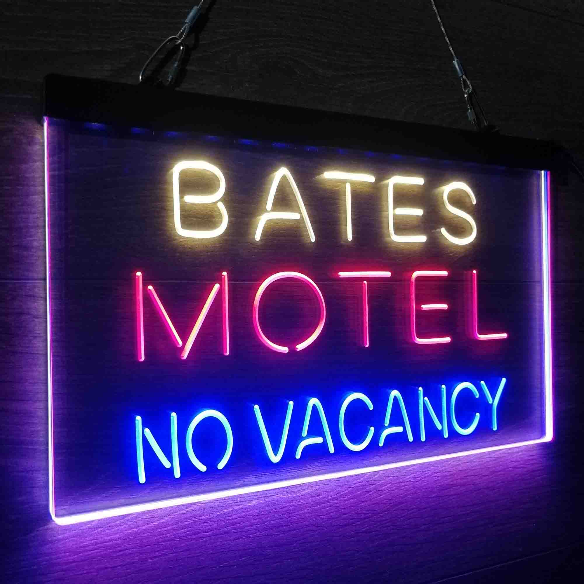 Bates Motel No Vacancy Neon LED Sign 3 Colors