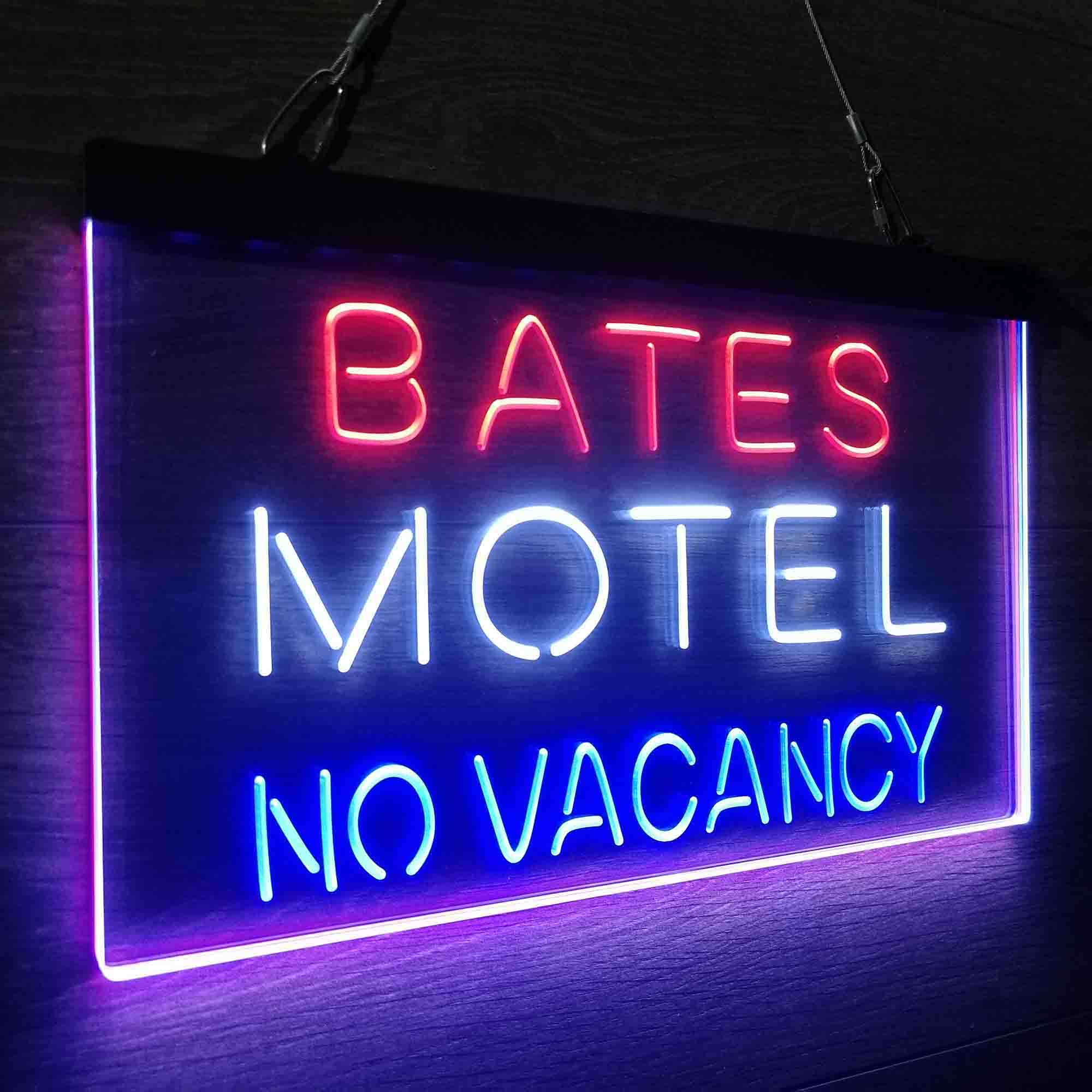 Bates Motel No Vacancy Neon LED Sign 3 Colors