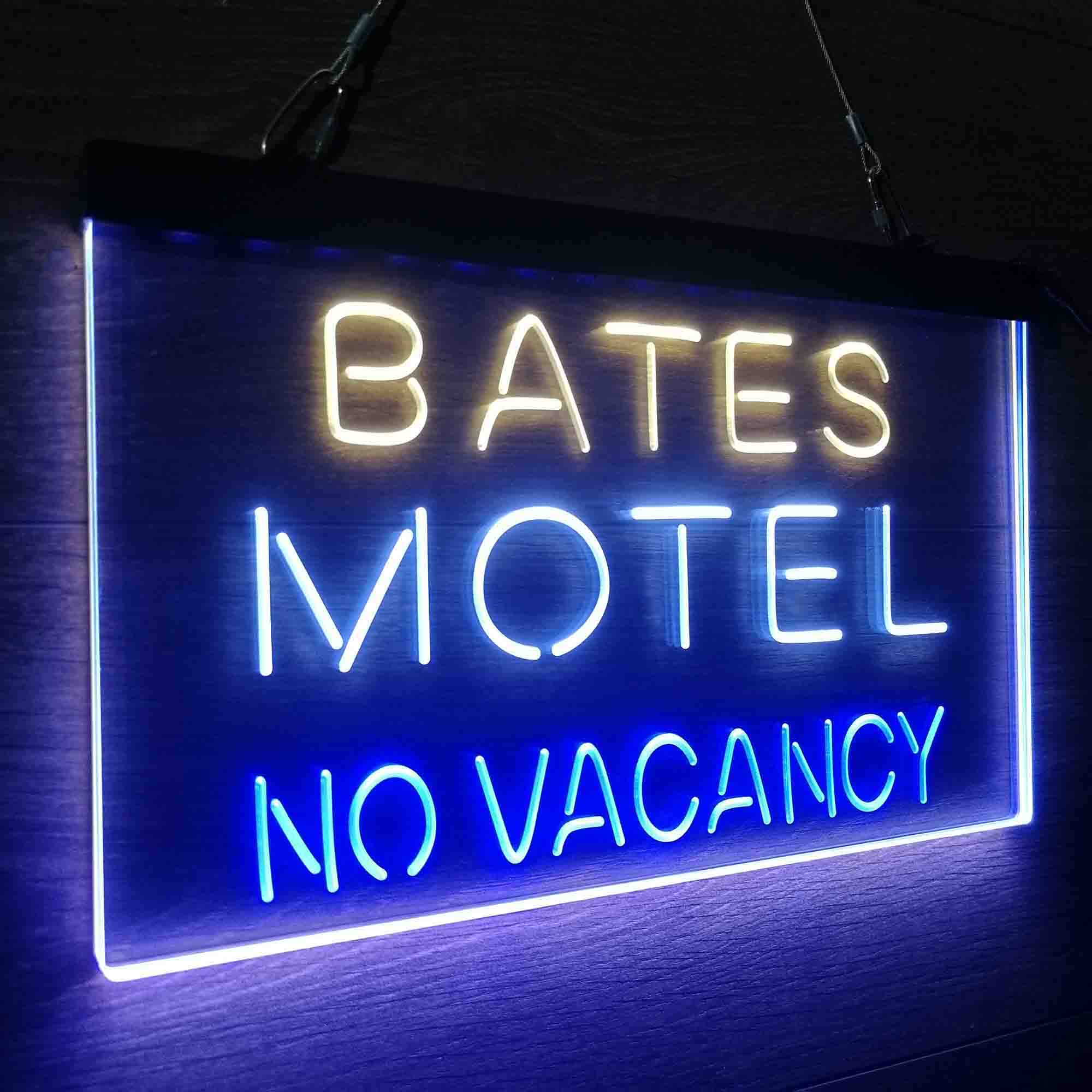 Bates Motel No Vacancy Neon LED Sign 3 Colors