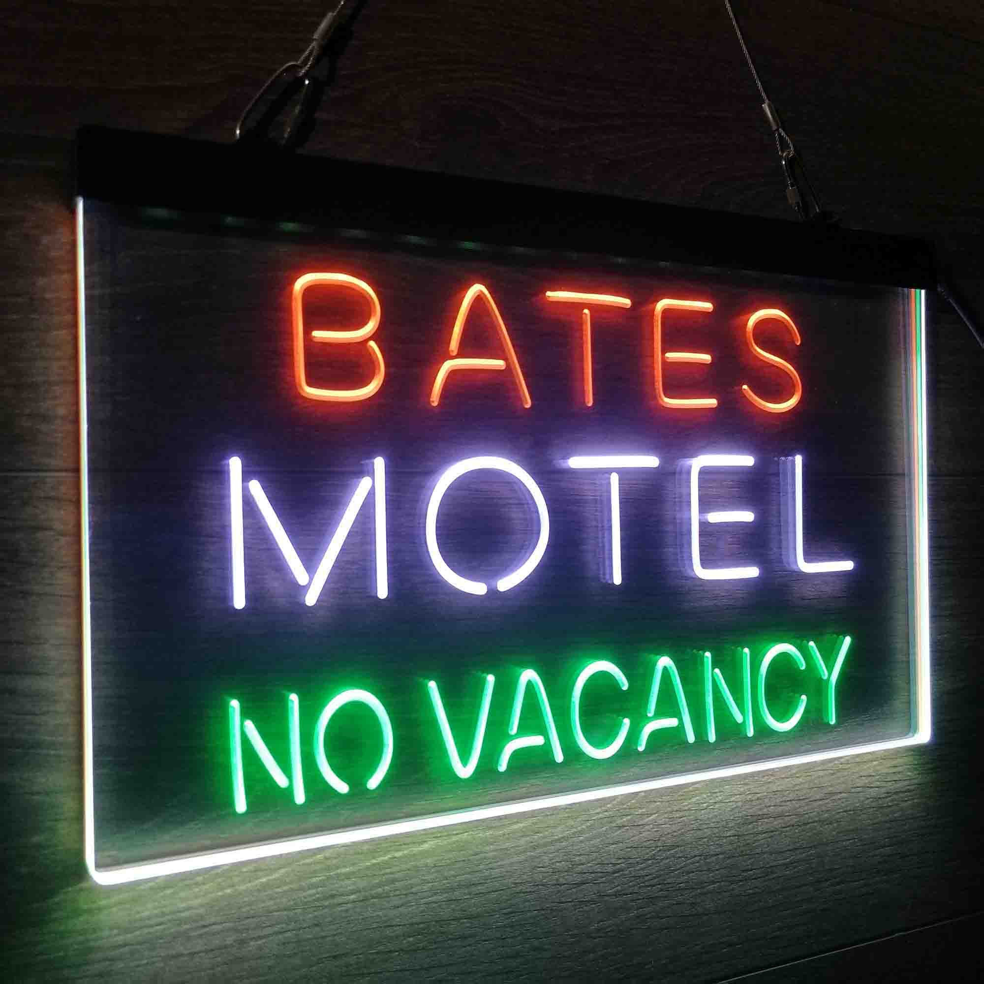 Bates Motel No Vacancy Neon LED Sign 3 Colors