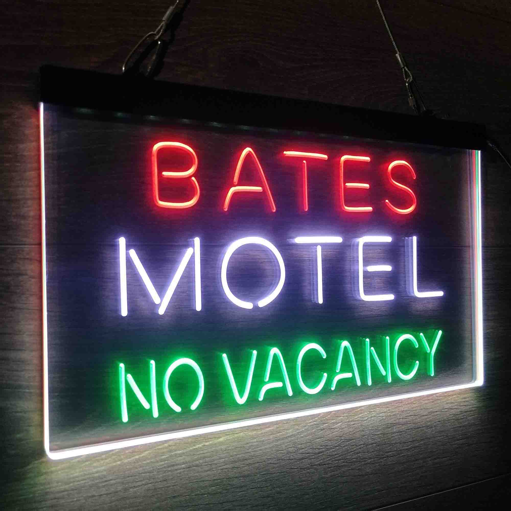 Bates Motel No Vacancy Neon LED Sign 3 Colors