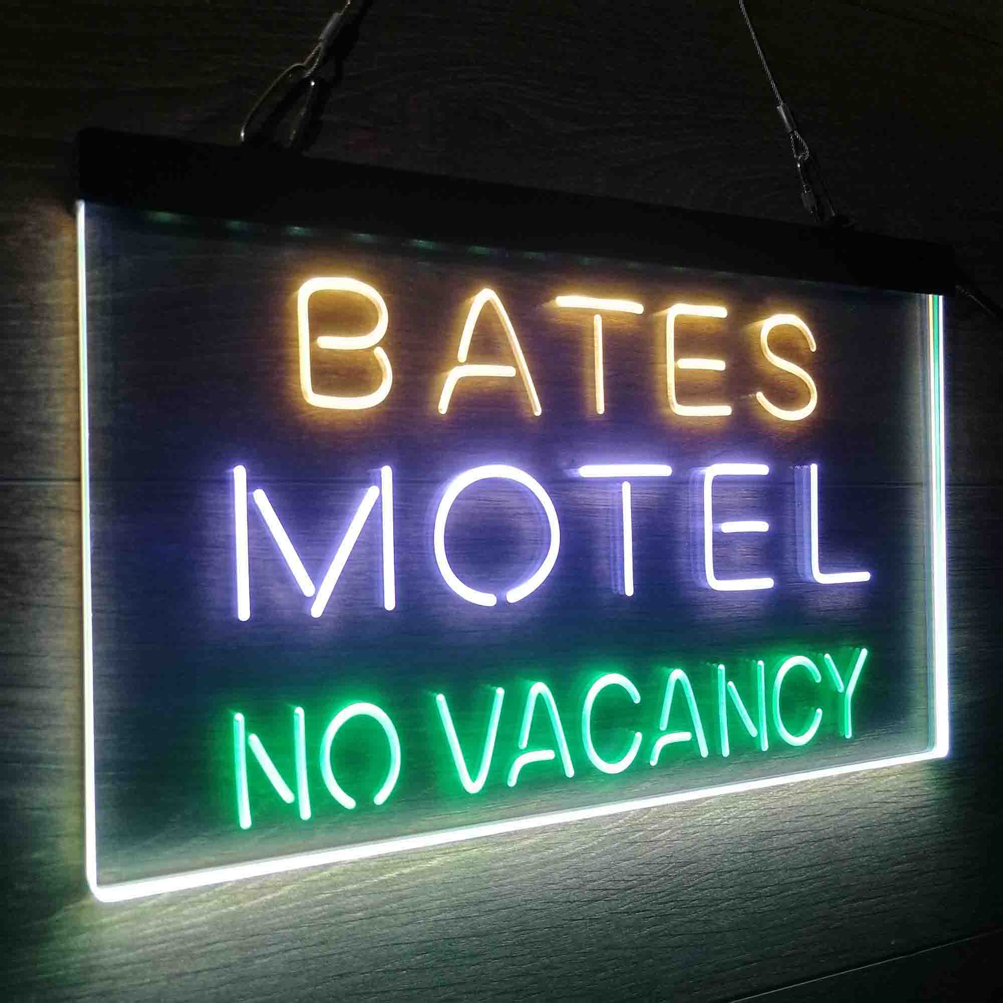 Bates Motel No Vacancy Neon LED Sign 3 Colors