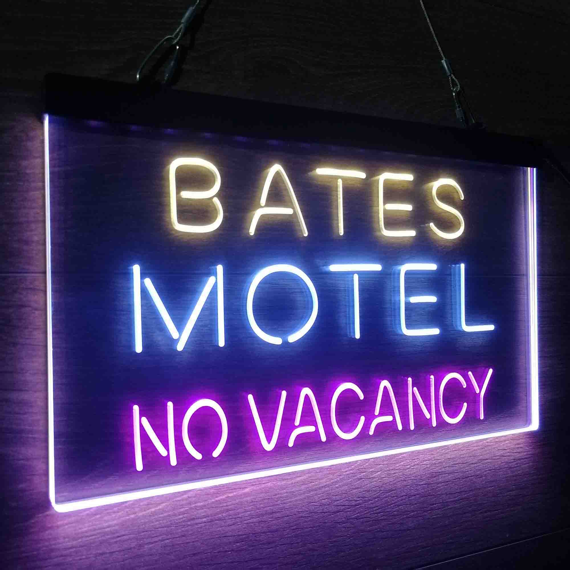 Bates Motel No Vacancy Neon LED Sign 3 Colors