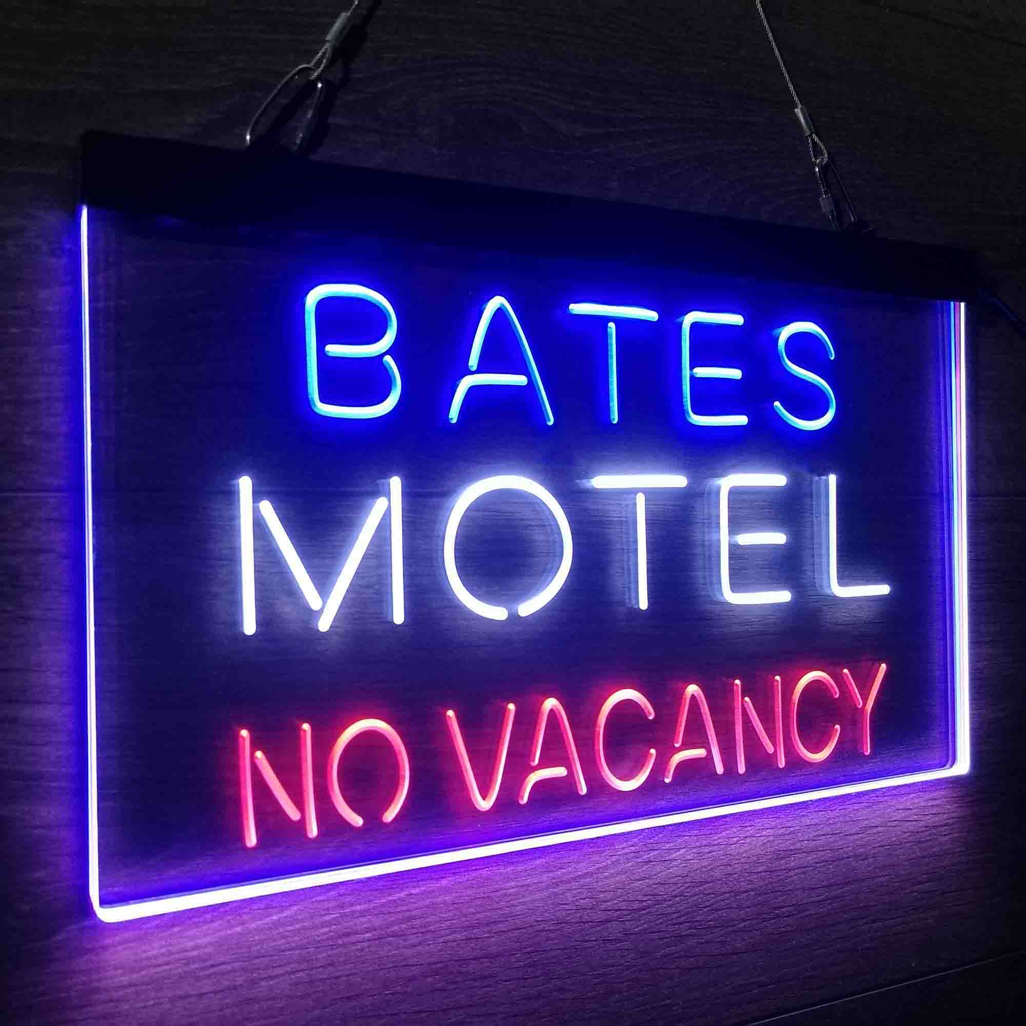 Bates Motel No Vacancy Neon LED Sign 3 Colors