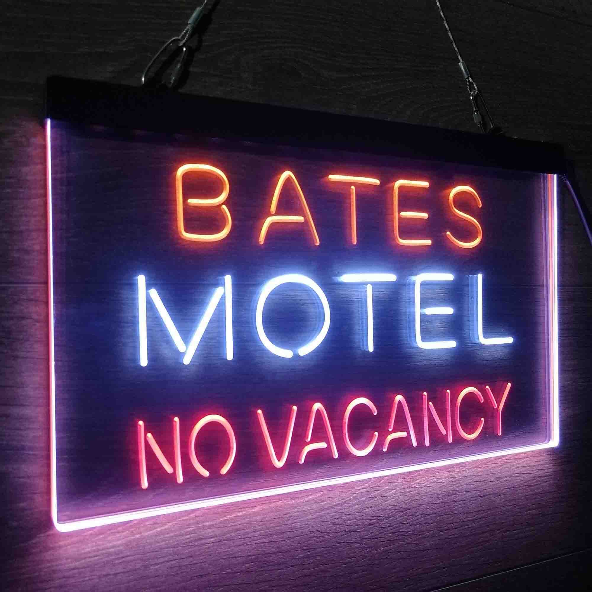 Bates Motel No Vacancy Neon LED Sign 3 Colors