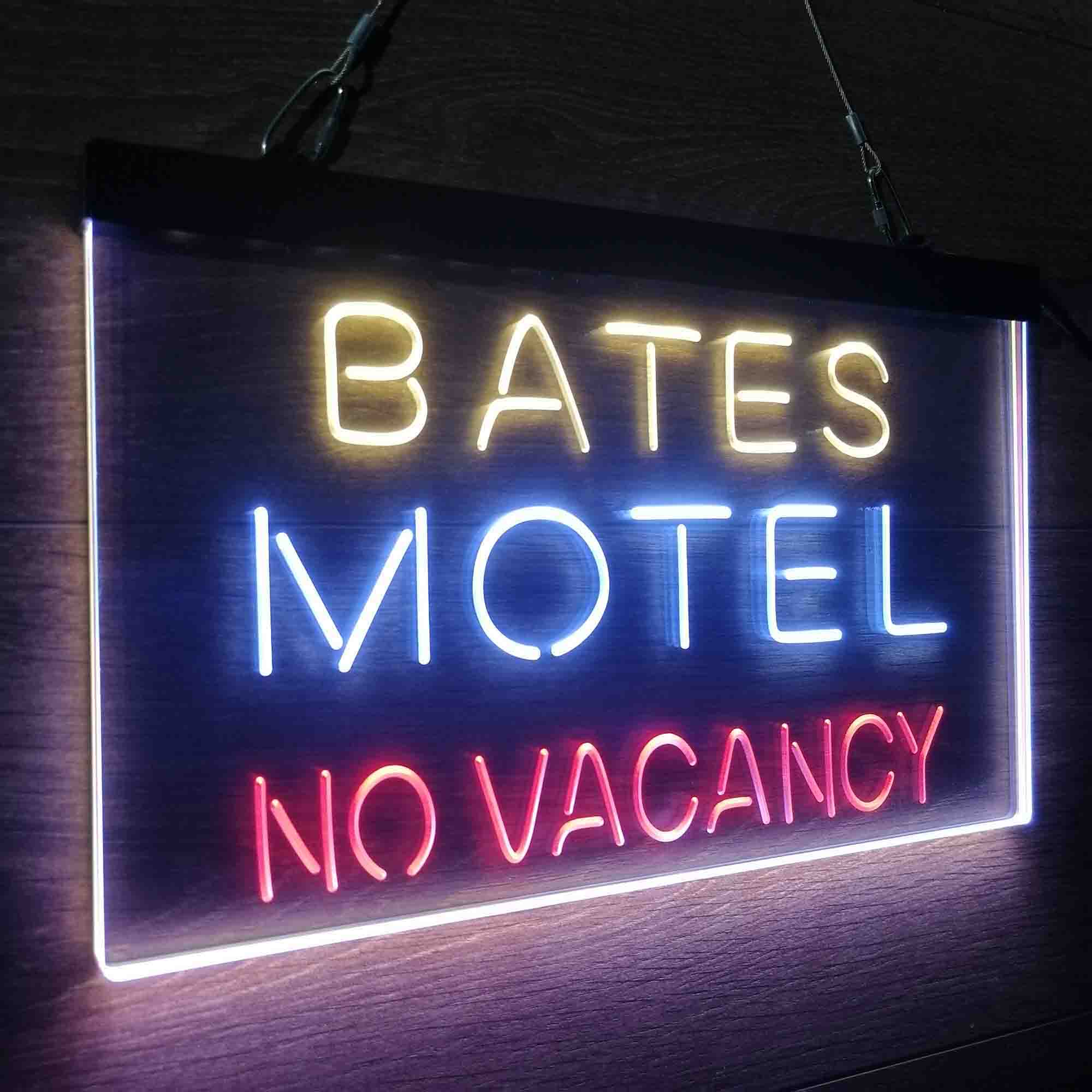 Bates Motel No Vacancy Neon LED Sign 3 Colors