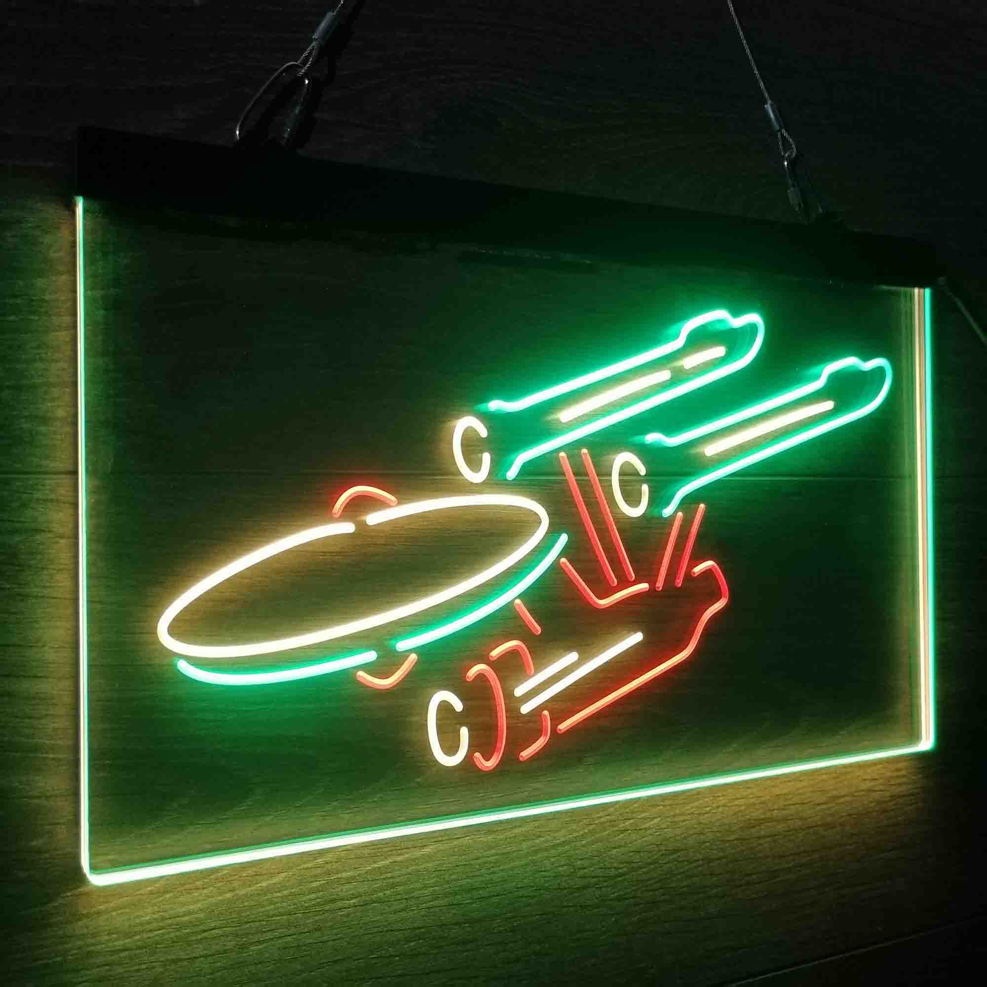 Star Trek Enterprise Space Ship Neon LED Sign 3 Colors