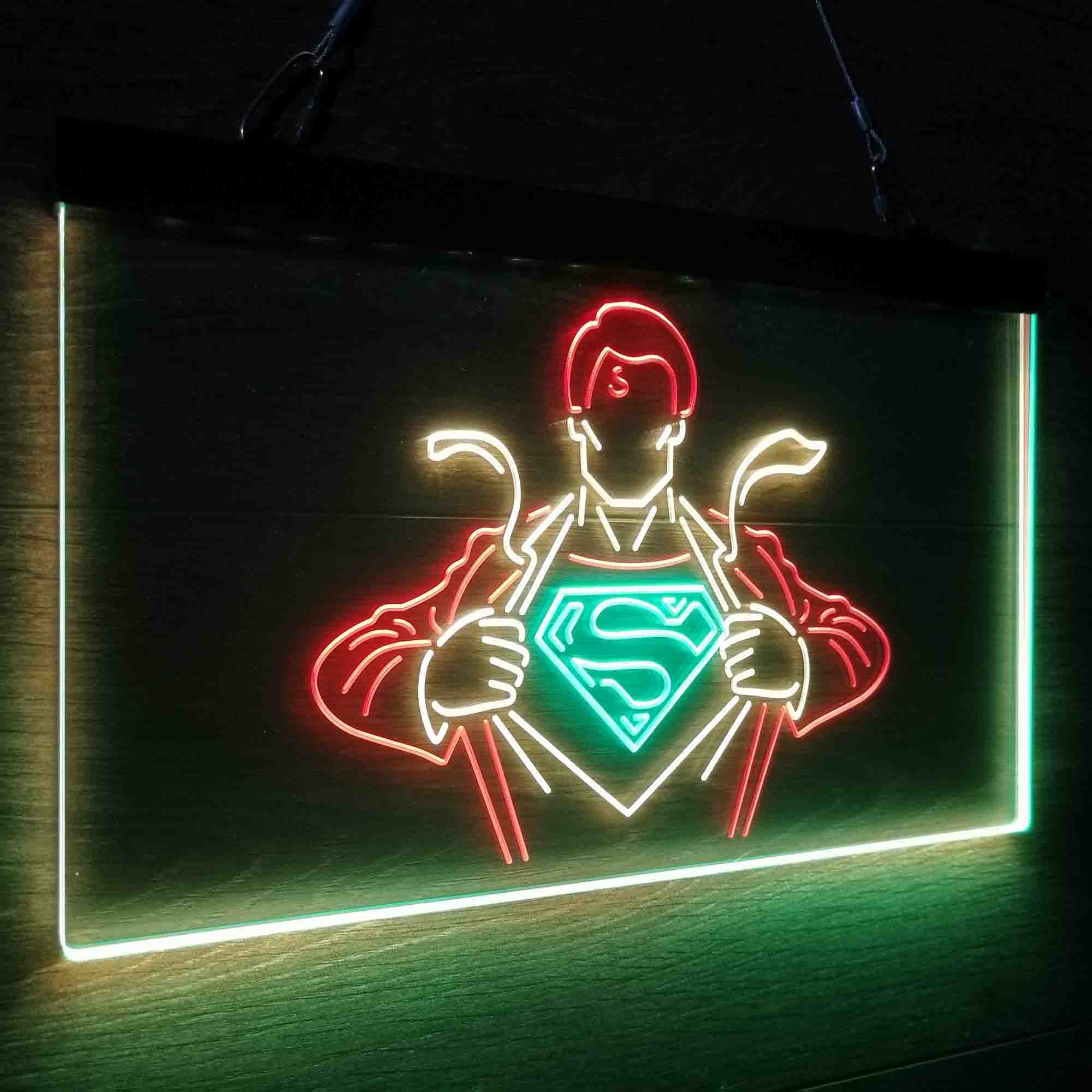 Superman Hero Neon LED Sign 3 Colors