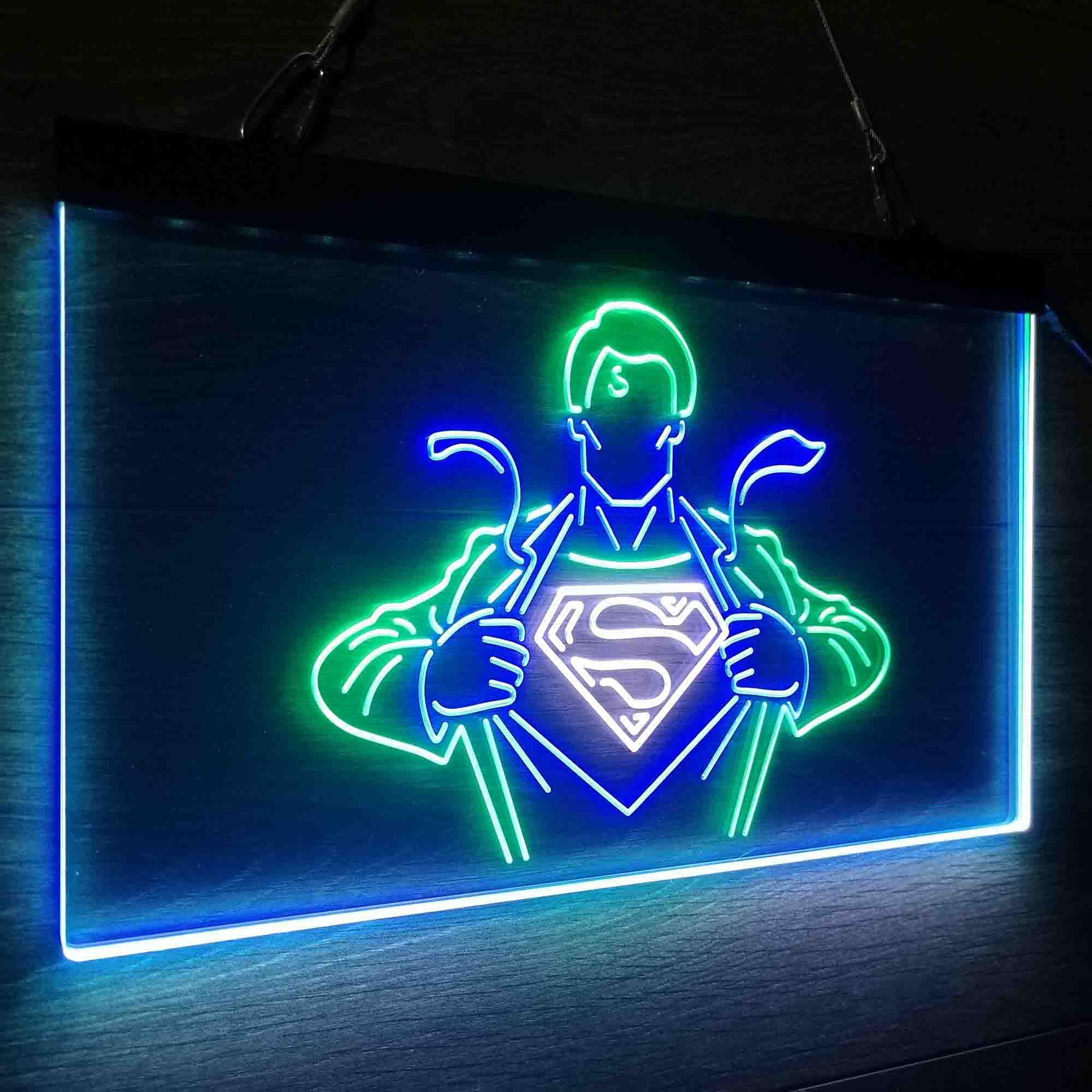 Superman Hero Neon LED Sign 3 Colors