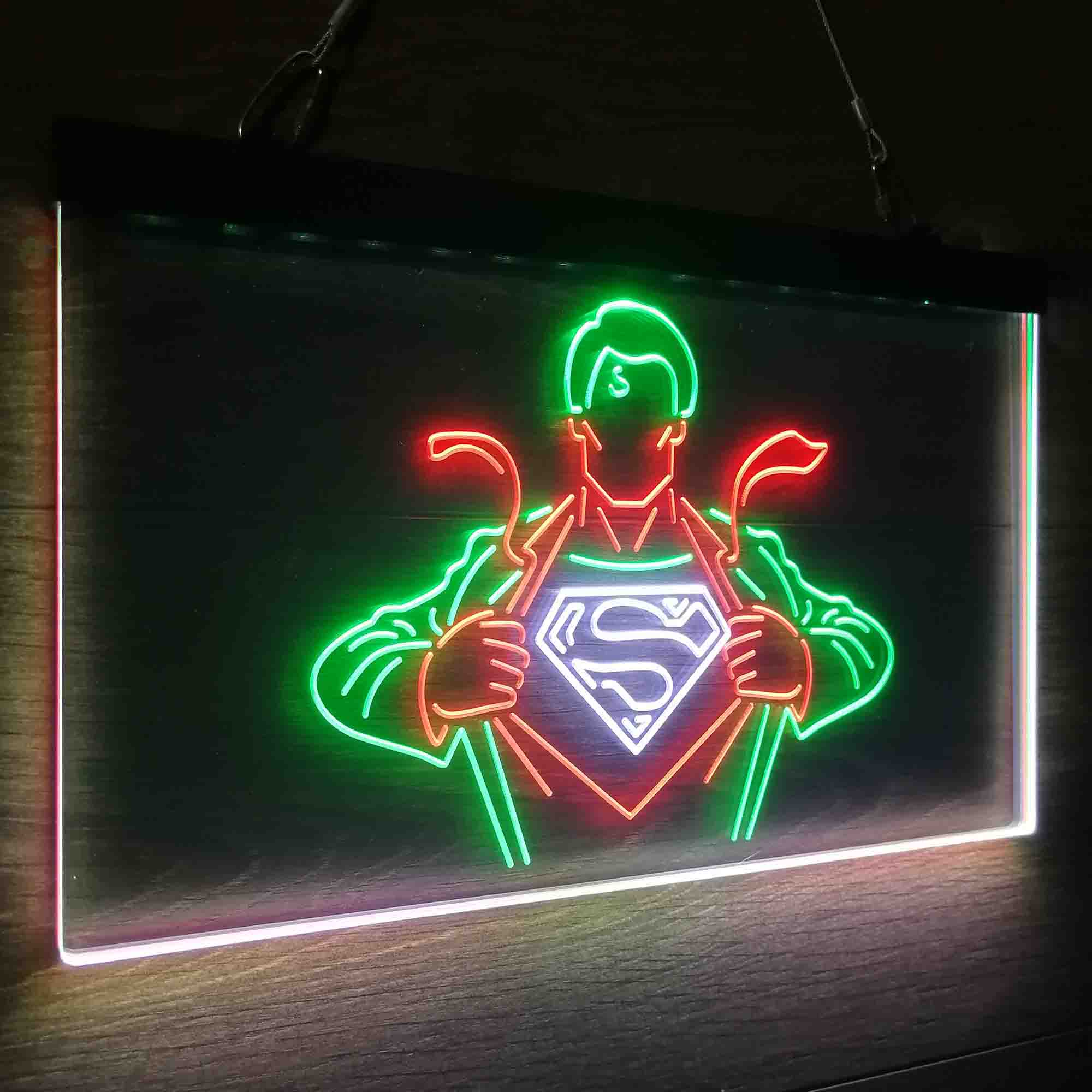 Superman Hero Neon LED Sign 3 Colors