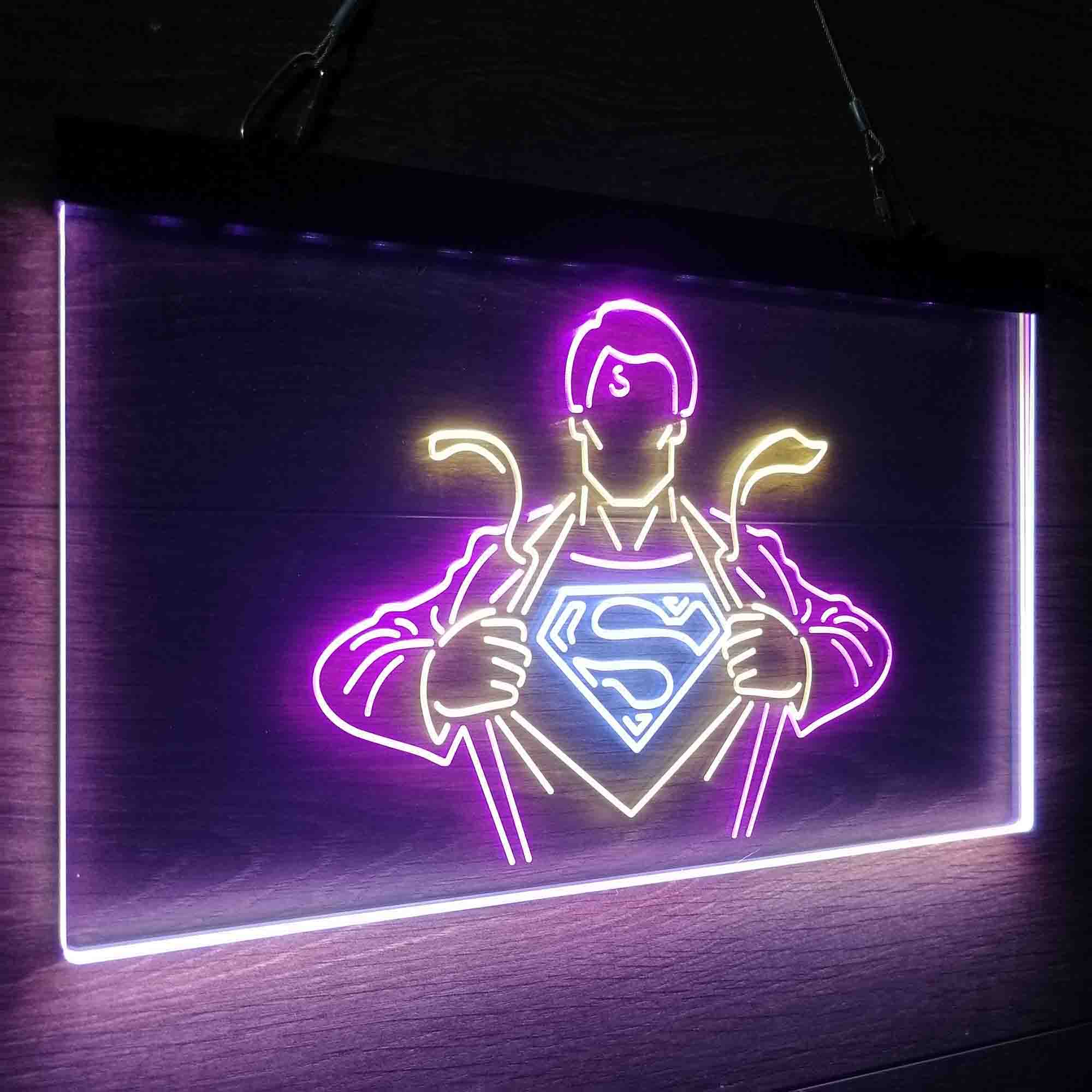 Superman Hero Neon LED Sign 3 Colors