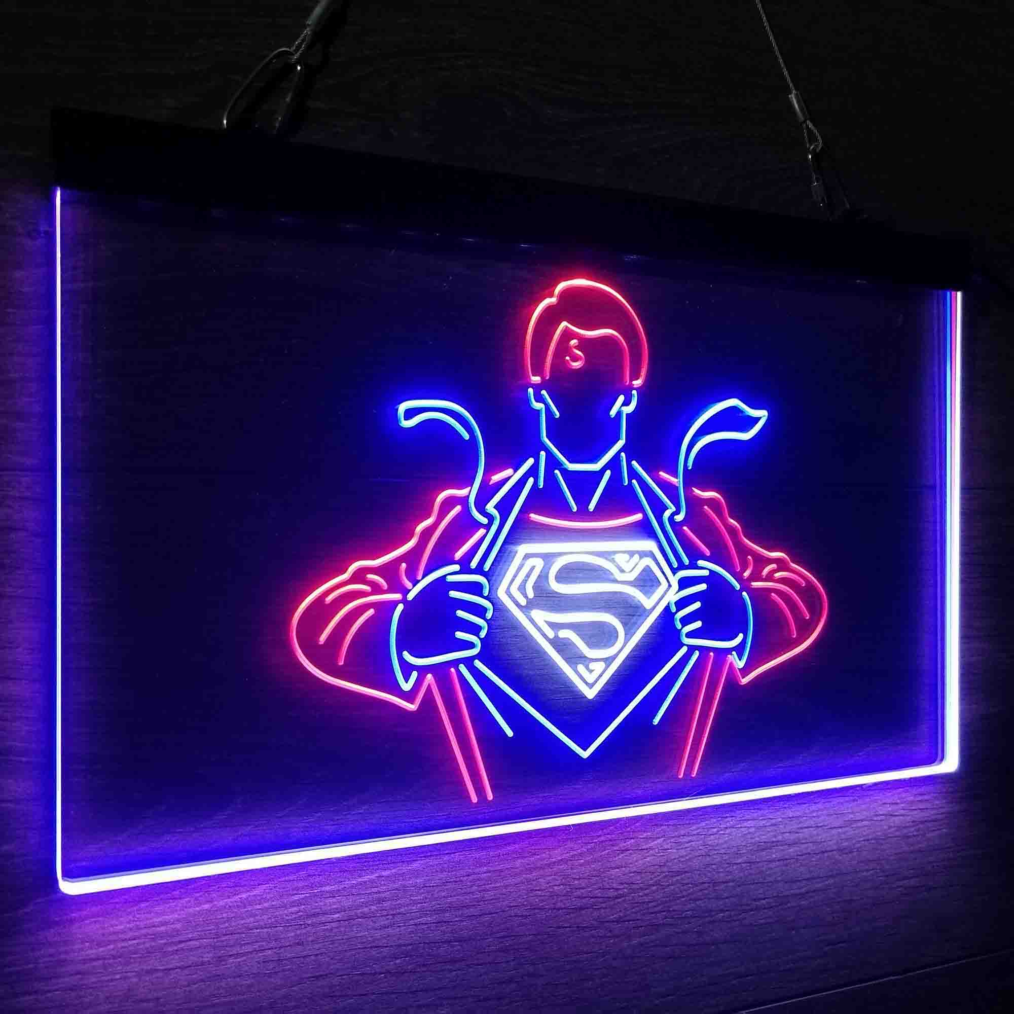 Superman Hero Neon LED Sign 3 Colors