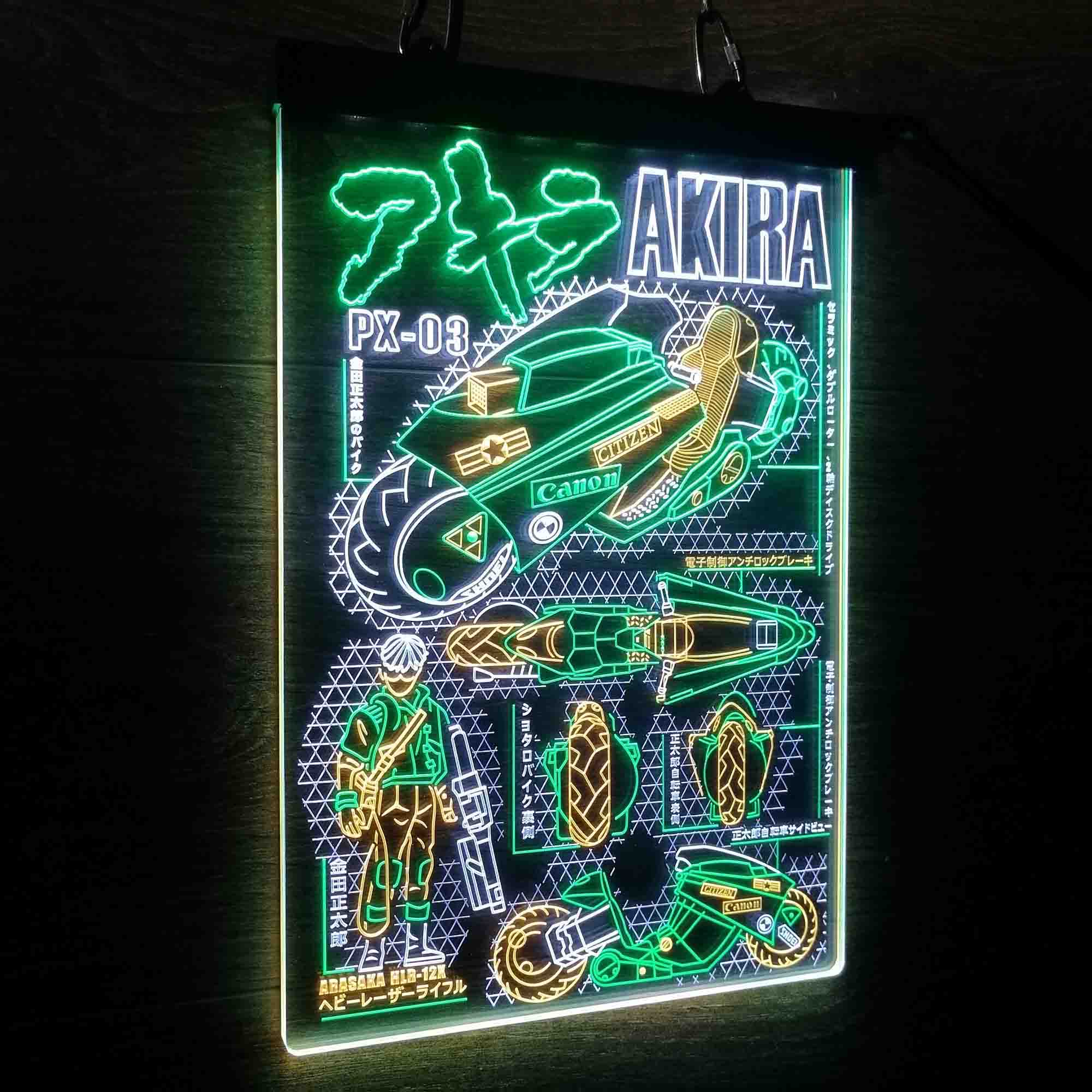 Akira PX-03 Neon LED Sign 3 Colors