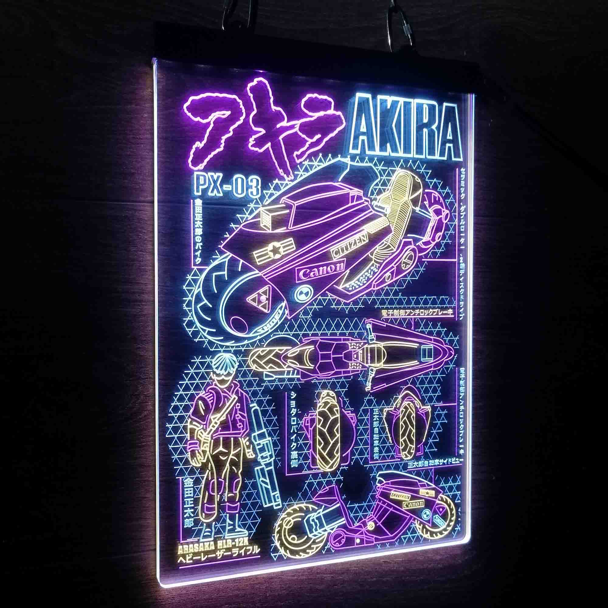 Akira PX-03 Neon LED Sign 3 Colors