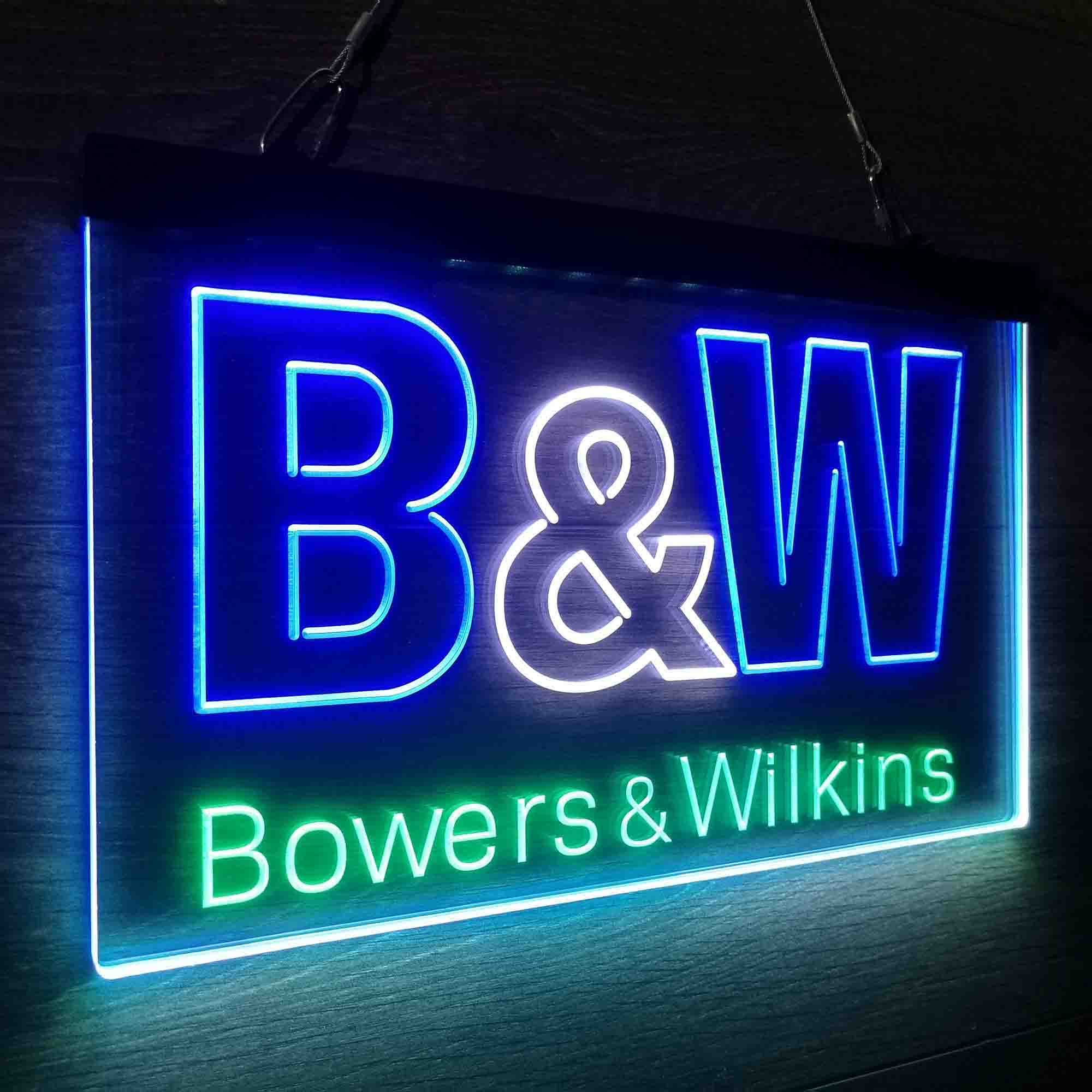 B&W Bowers & Wilkins Neon LED Sign 3 Colors