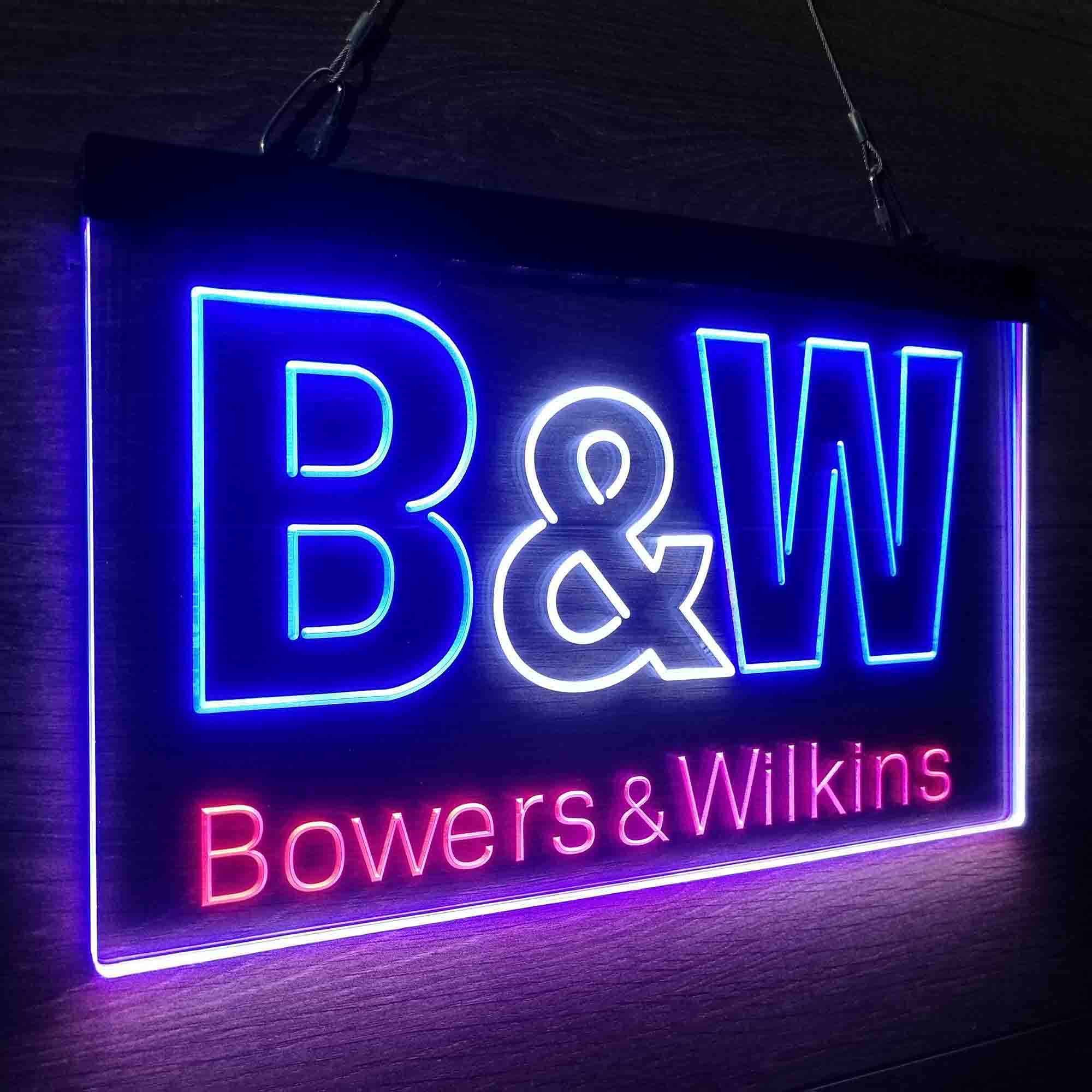 B&W Bowers & Wilkins Neon LED Sign 3 Colors