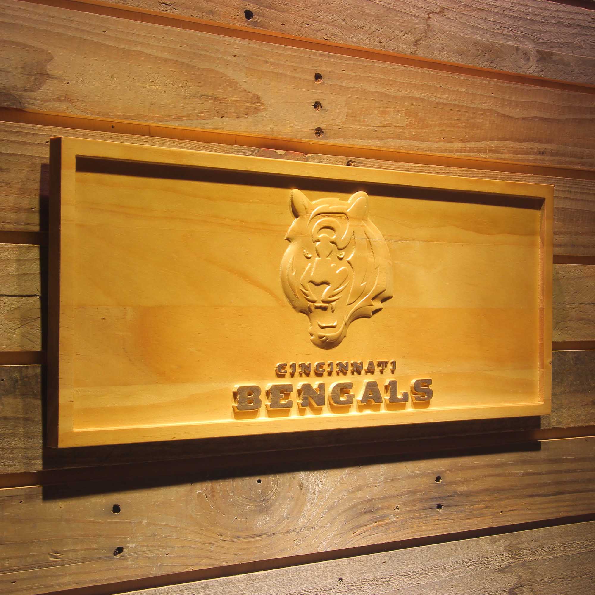 Cincinnati Bengals,nfl 3D Solid Wooden Craving Sign