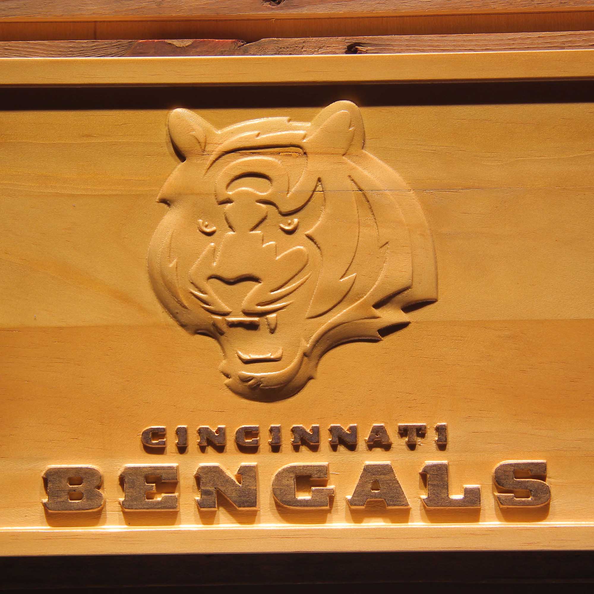 Cincinnati Bengals,nfl 3D Solid Wooden Craving Sign