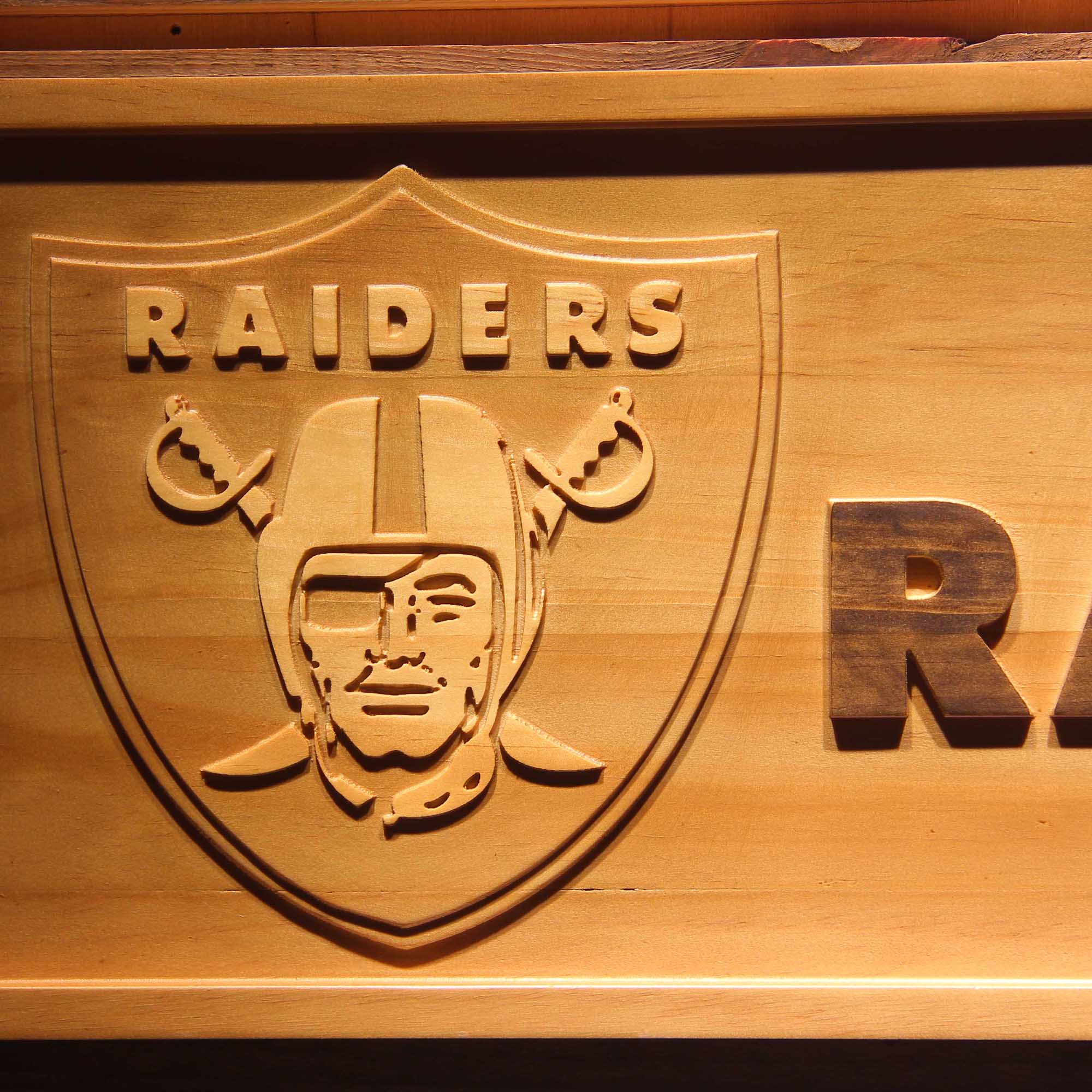 Oakland Raiders,nfl 3D Solid Wooden Craving Sign