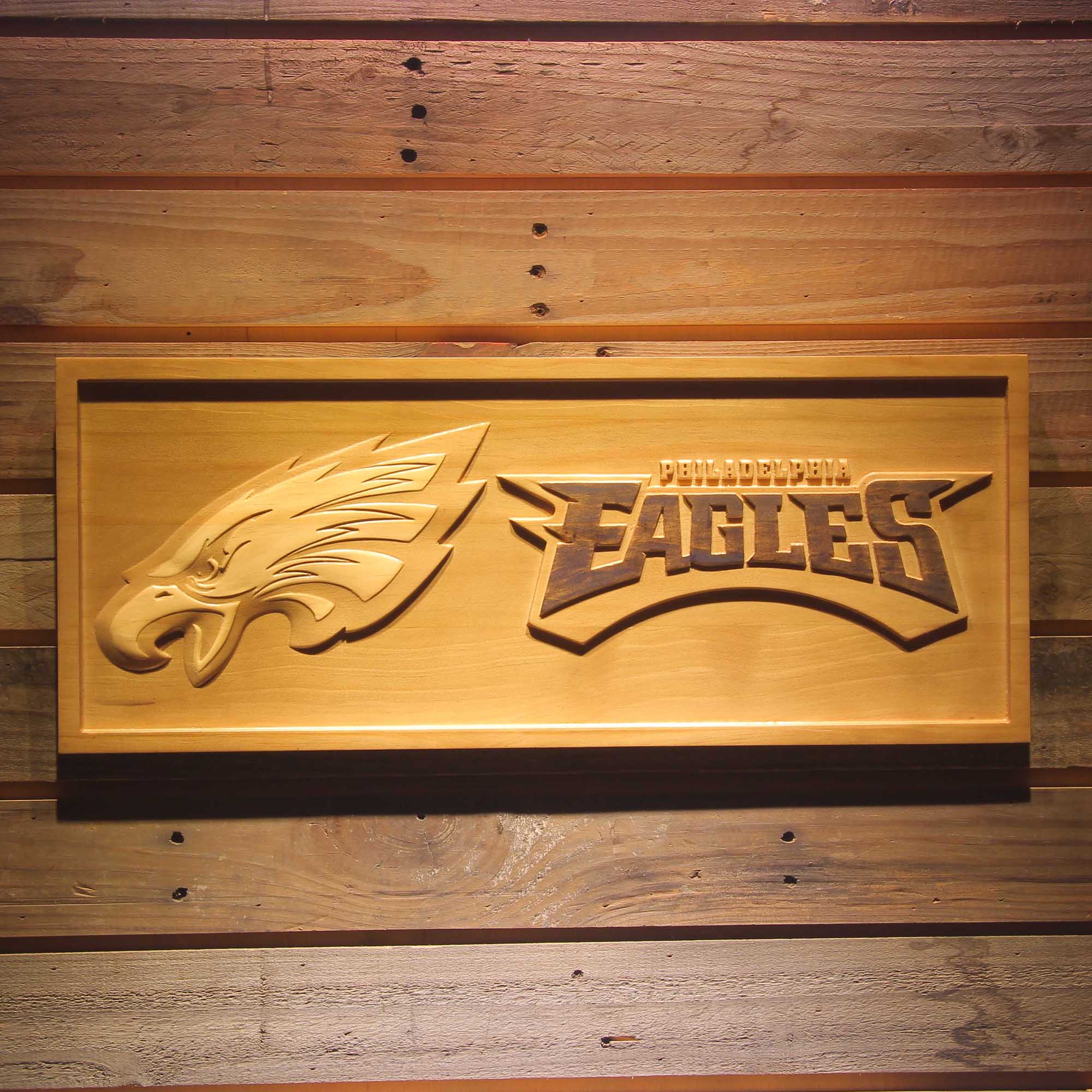 Philadelphia Eagles,nfl 3D Solid Wooden Craving Sign