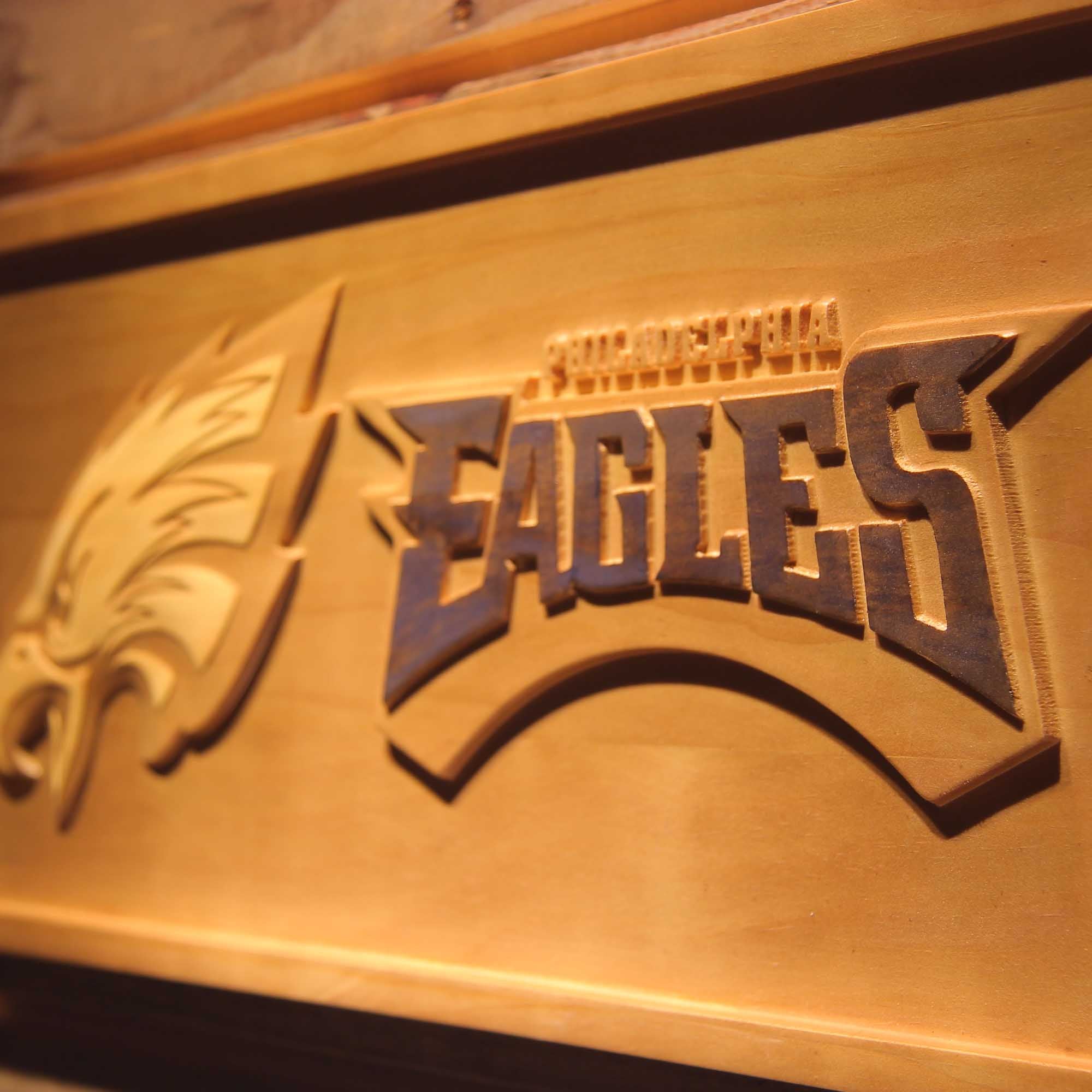 Philadelphia Eagles,nfl 3D Solid Wooden Craving Sign