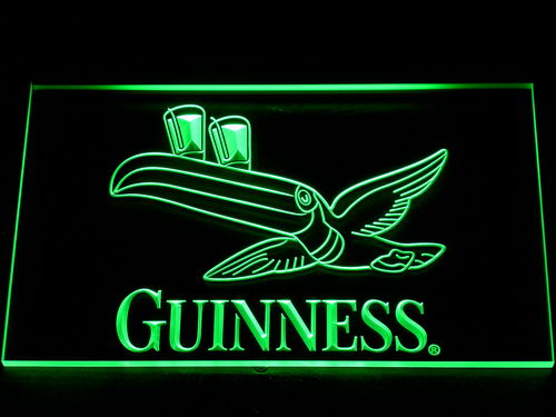 Guinness Toucan Beer Bar Pub Club Neon Light LED Sign