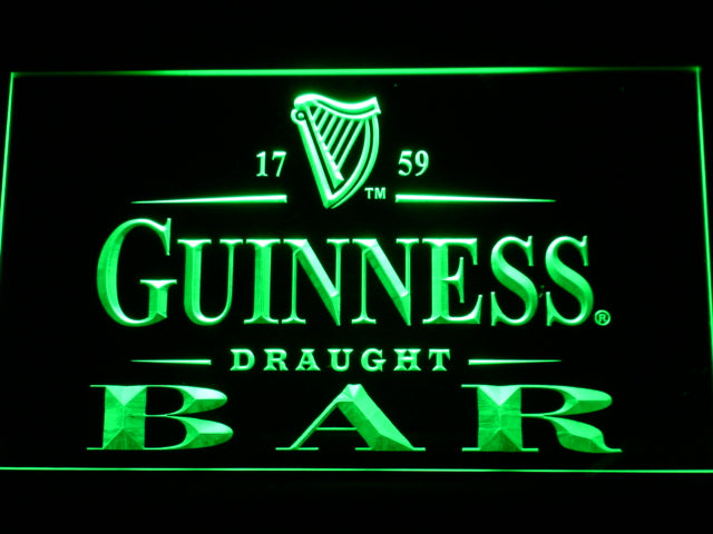 Guinness Draught Beer Bar Neon Light LED Sign