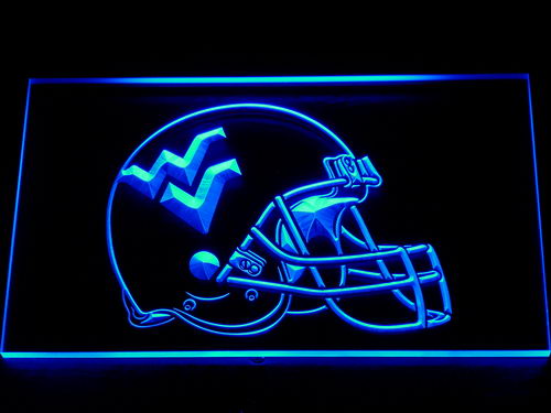 West Virginia Mountaineers Helmet Neon Light LED Sign